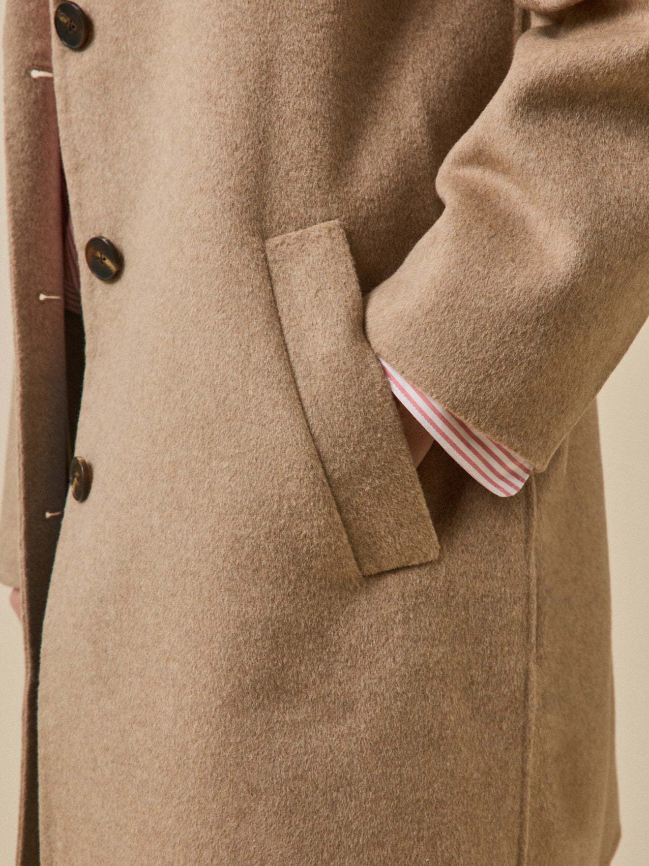 Manteau lainage double face femme