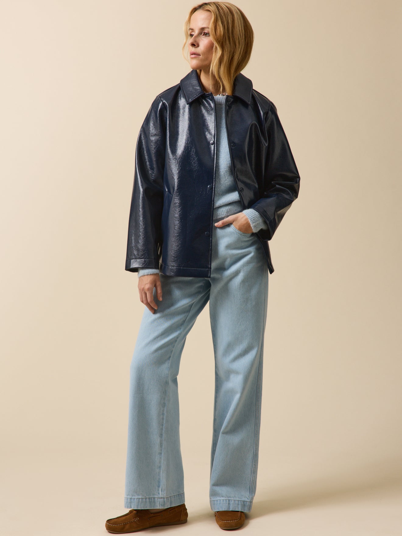 Manteau vinyle femme