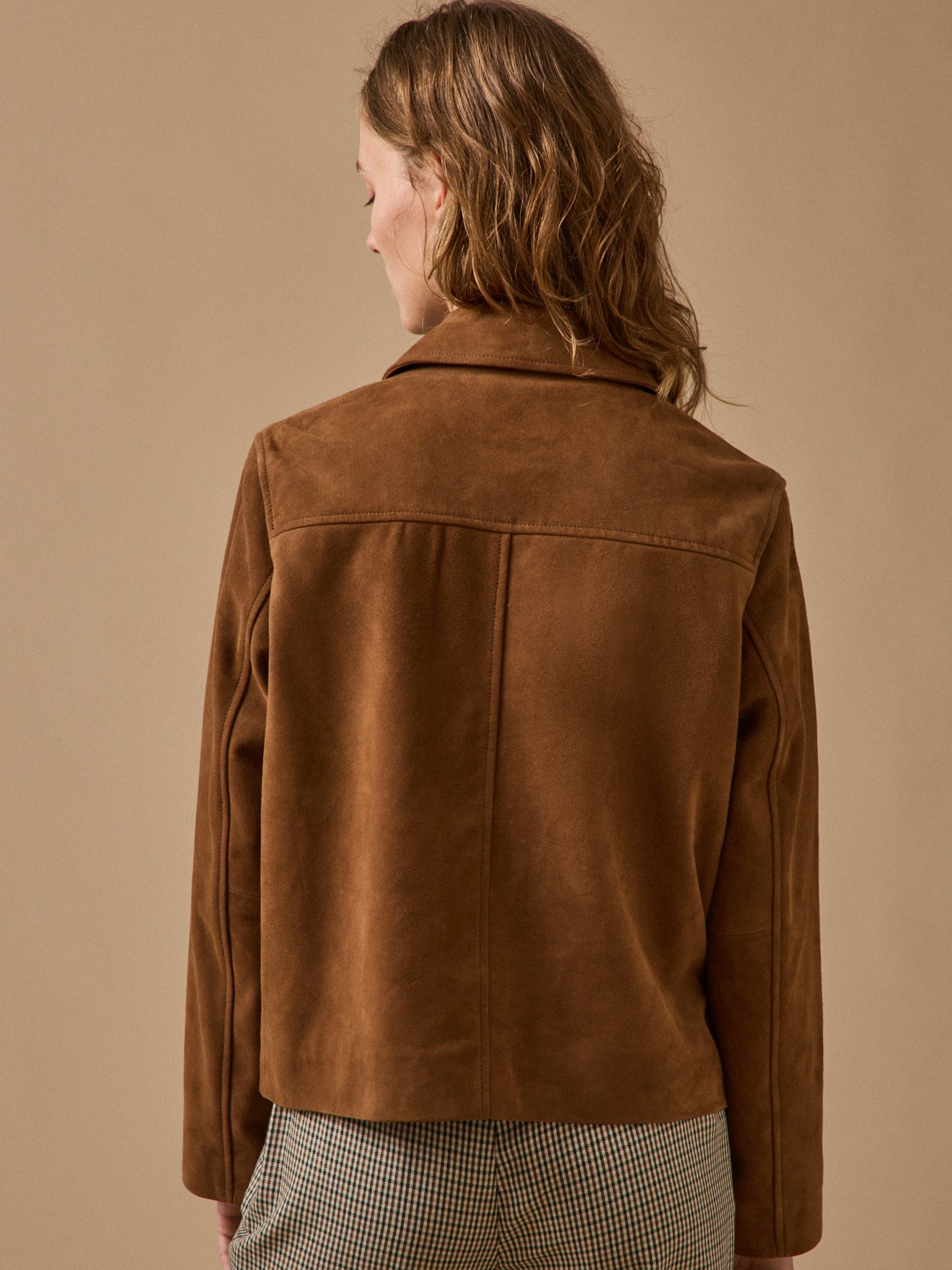 Veste cuir femme