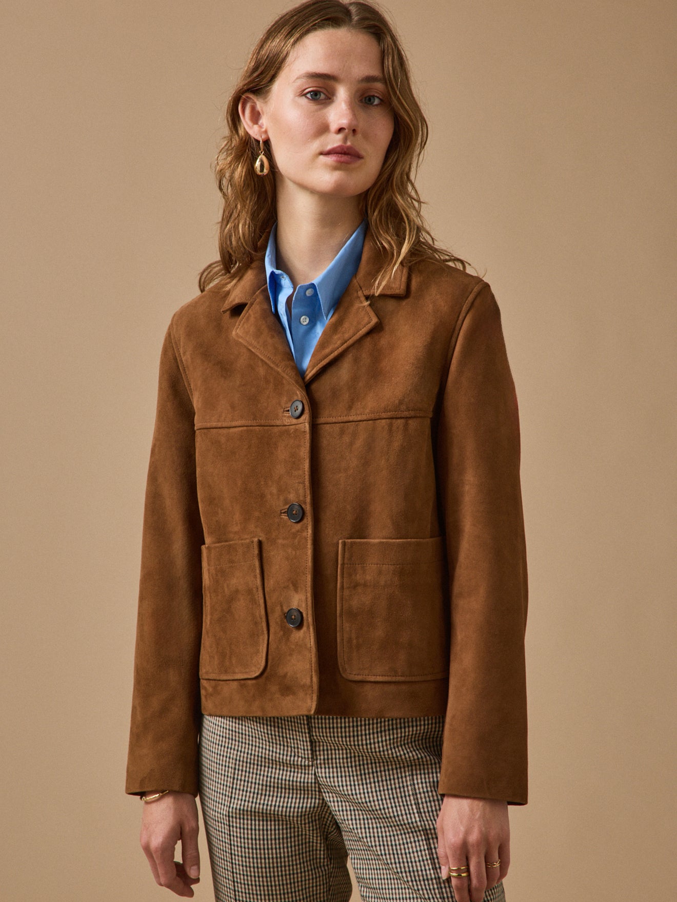 Veste cuir femme
