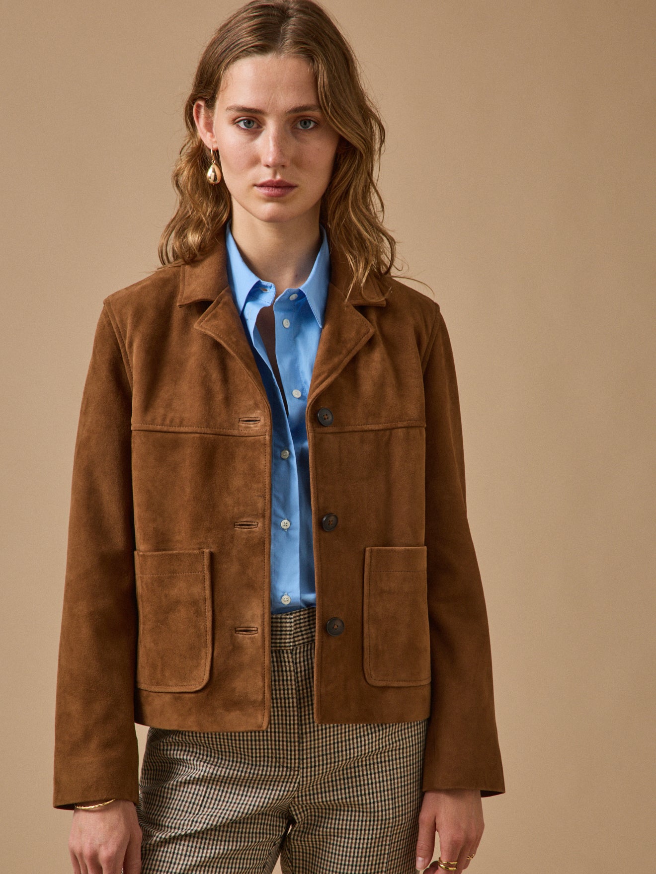 Veste cuir femme