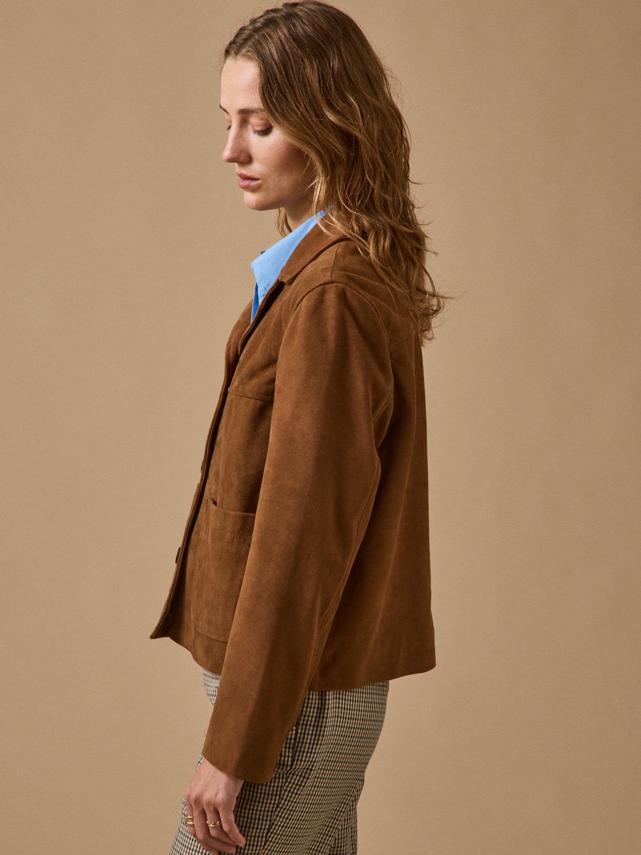 Veste cuir femme
