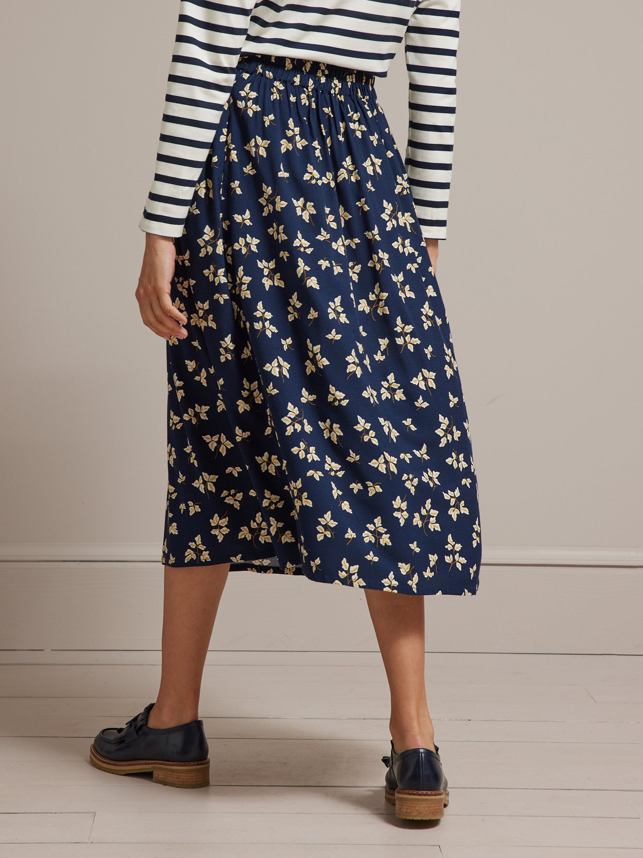 Jupe femme en viscose dobby imprimé Isabel