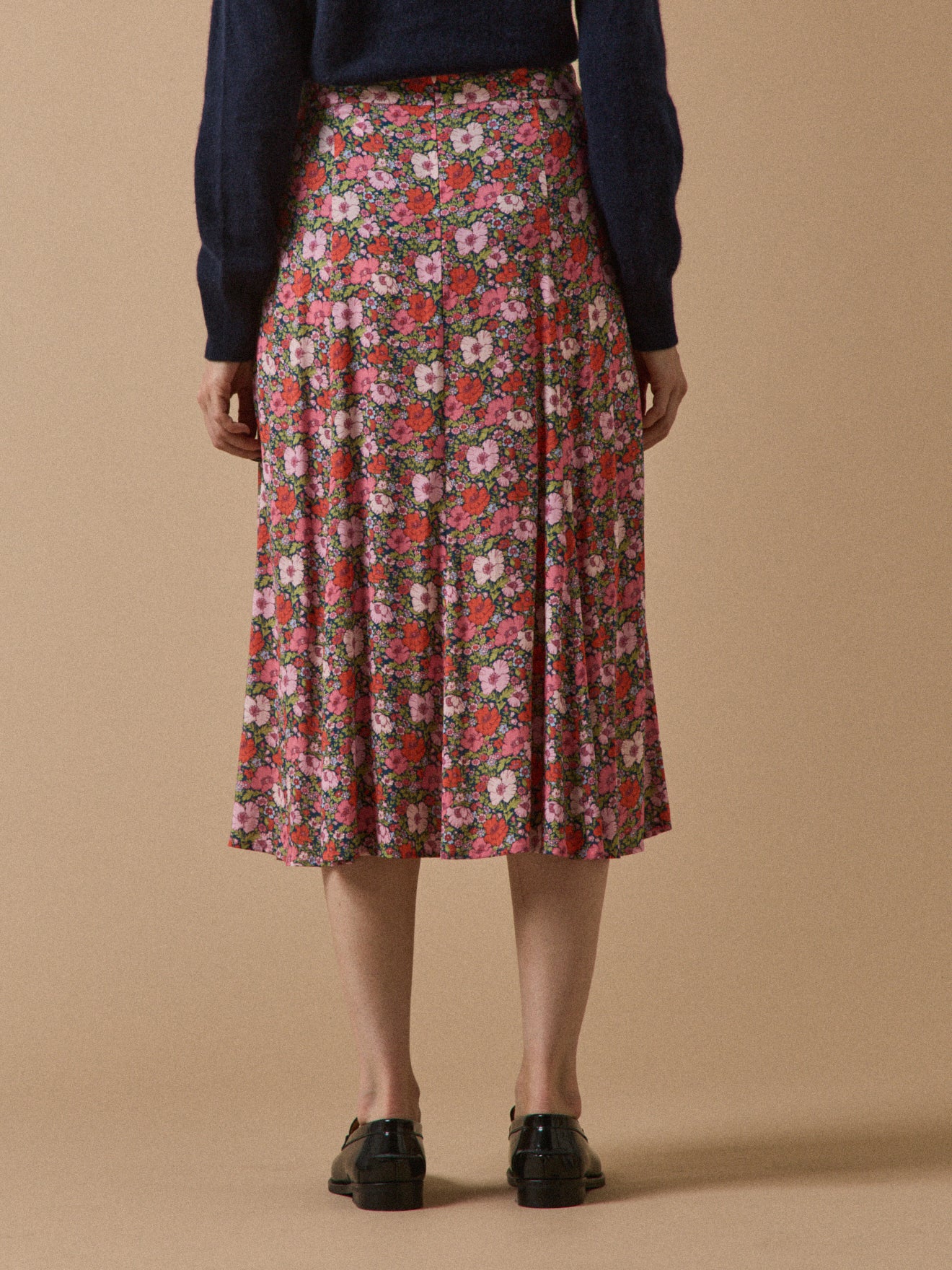 Jupe mi-longue femme tissu Liberty - Limited Collection