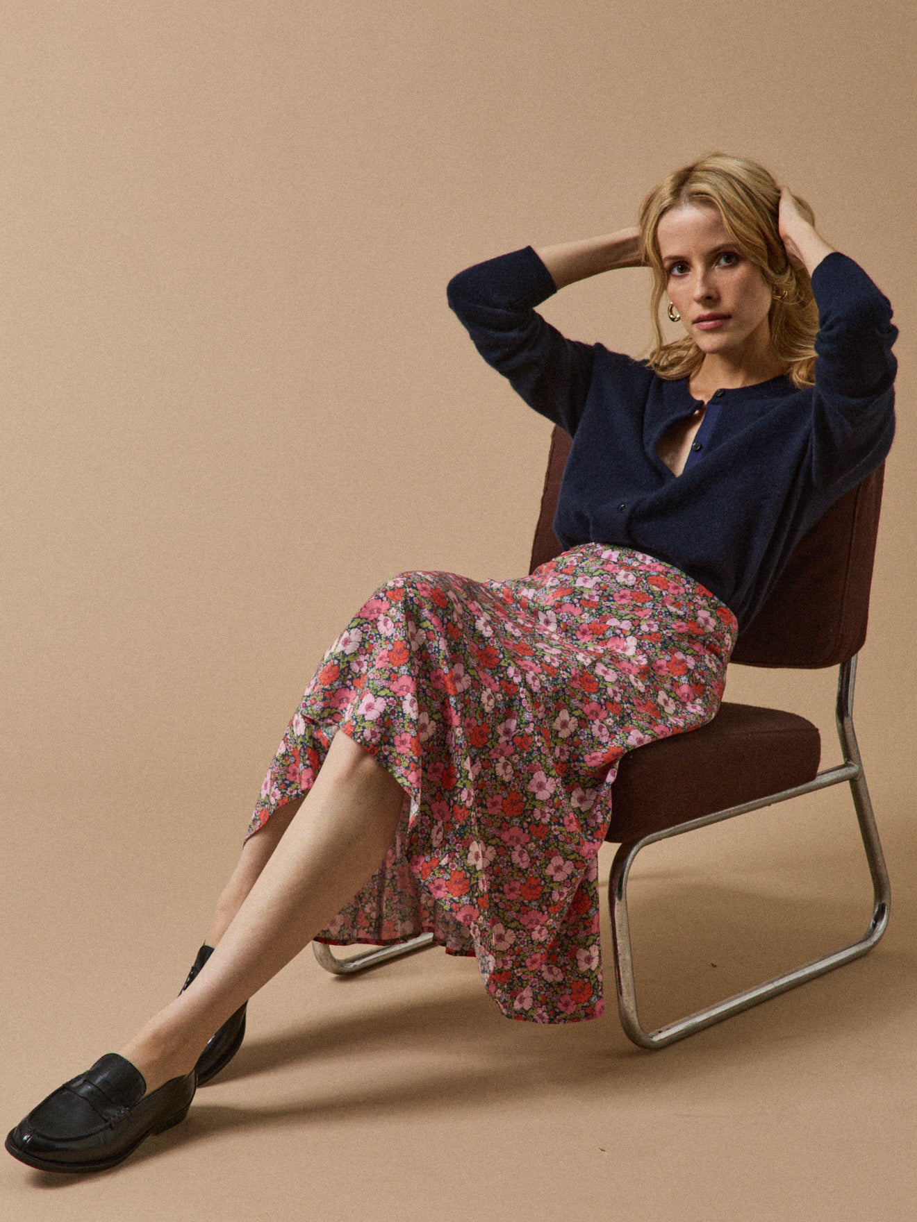 Jupe mi-longue femme tissu Liberty - Limited Collection