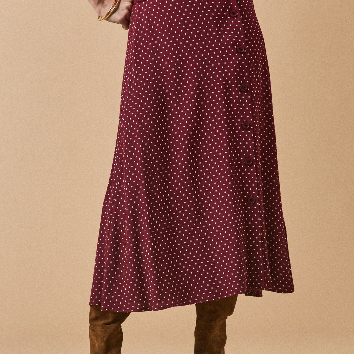 Jupe Crayon Fenn Wright Manson Neuve - Soie Et Coton Imprimé Floral Violet - Taille 8 (UK)