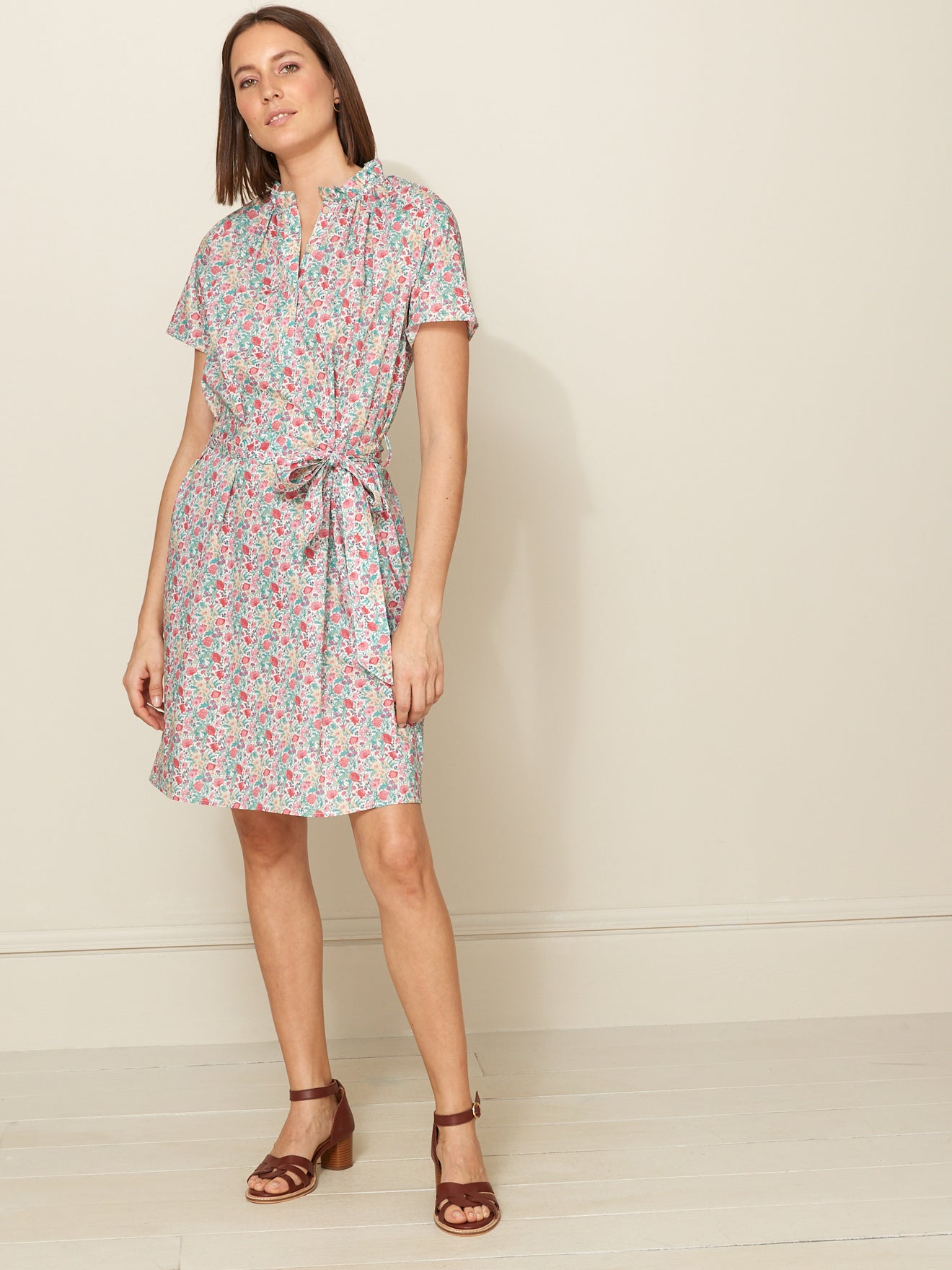 Robe courte femme - Tissu Liberty Florence May