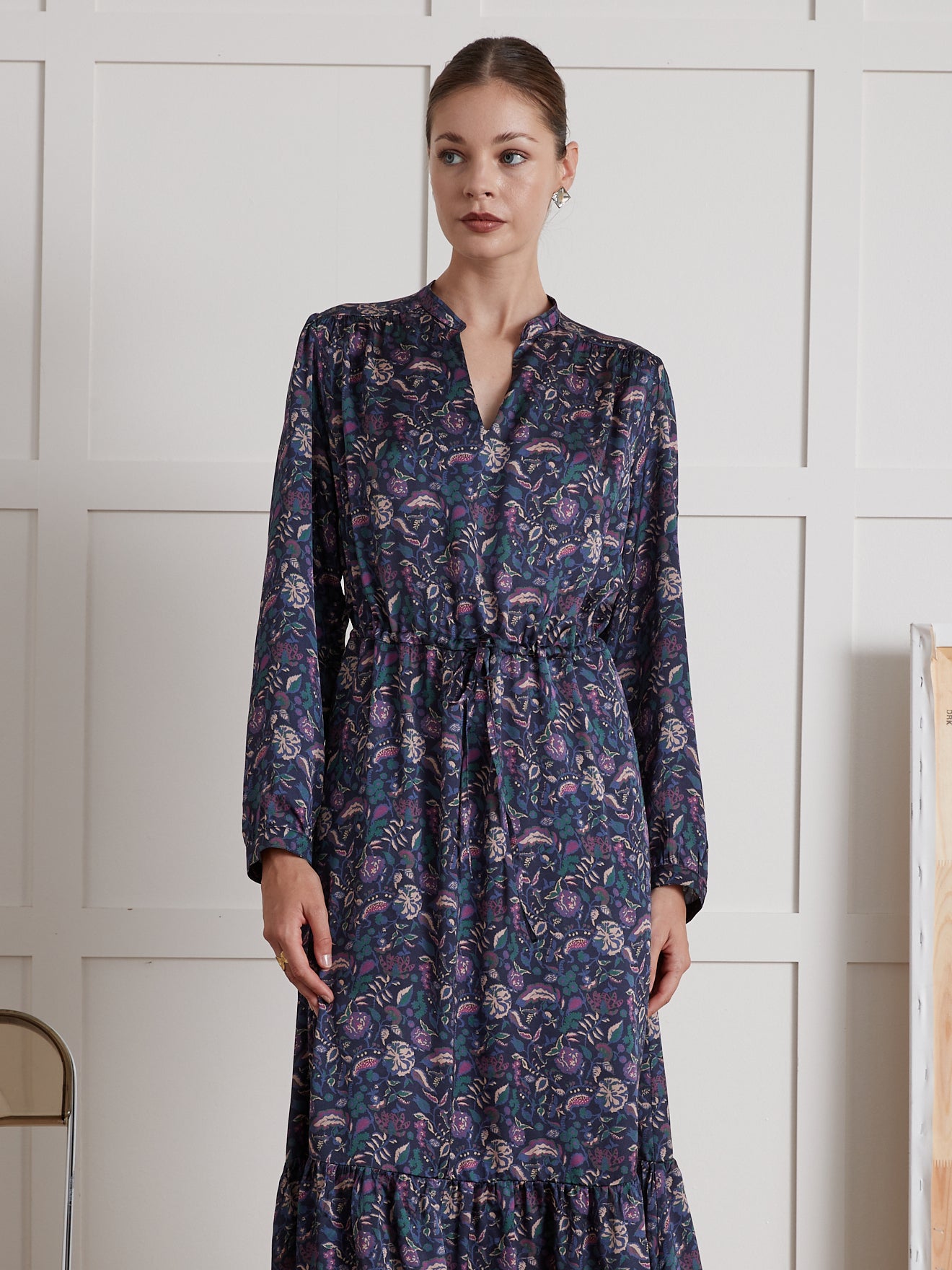 Robe longue femme imprimé Botania Pablo Piatti