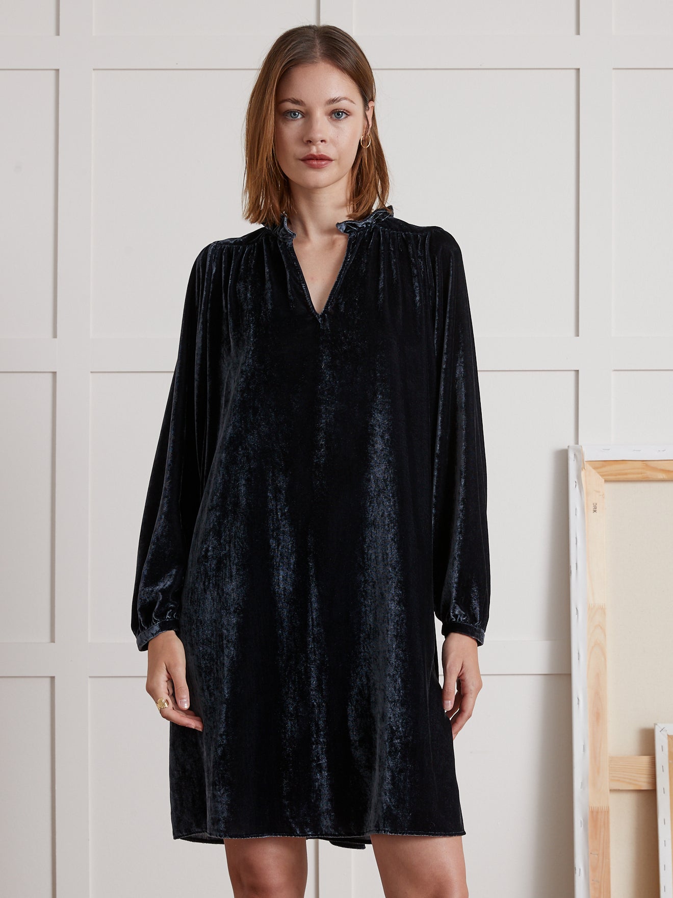 Robe Femme Velours Robe Droite Velours Noir Femme Bréal