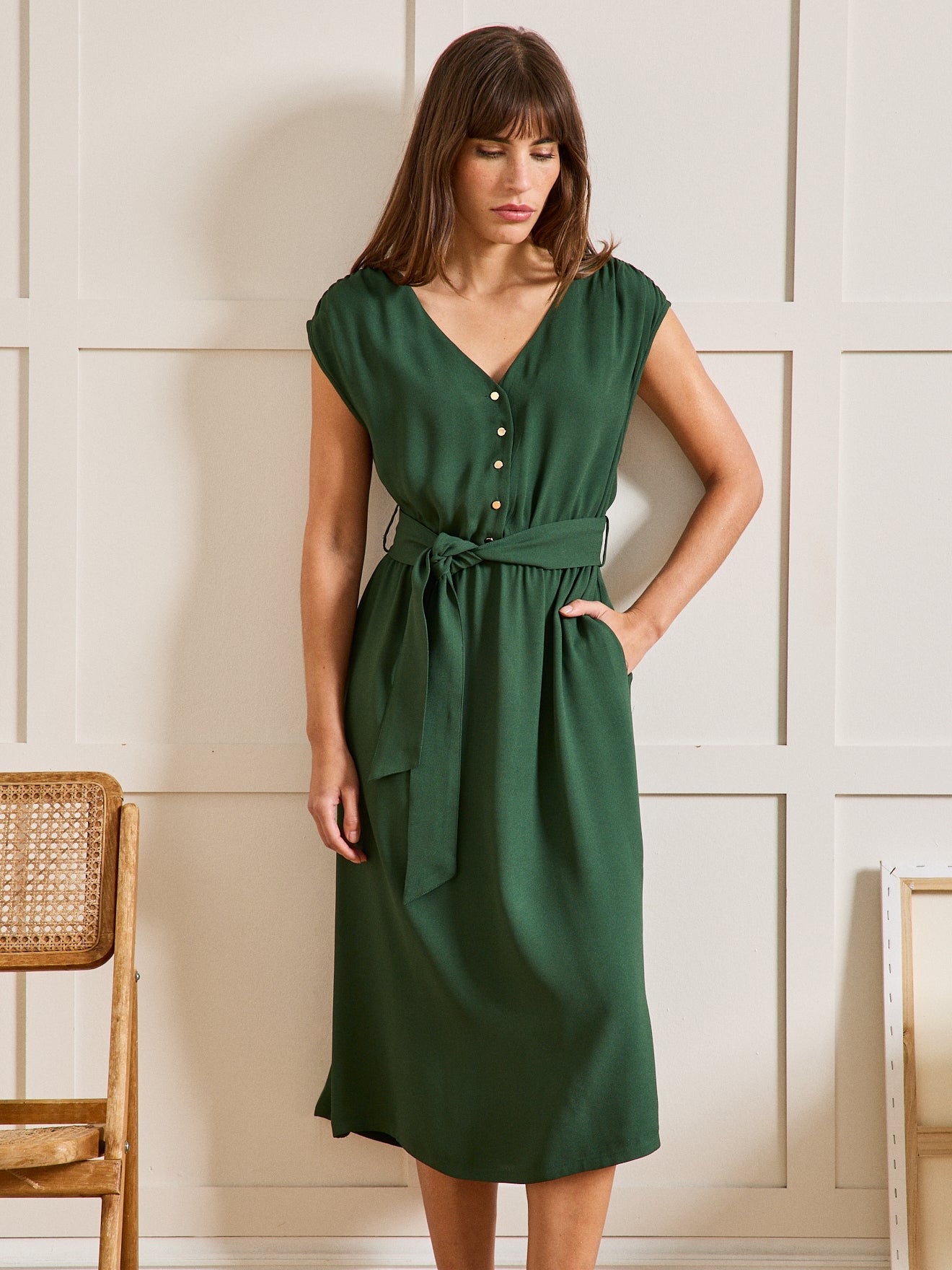 Robe Demi Manche Robe Fleurie Robe Demi Manche Robe Fleurie Rouge