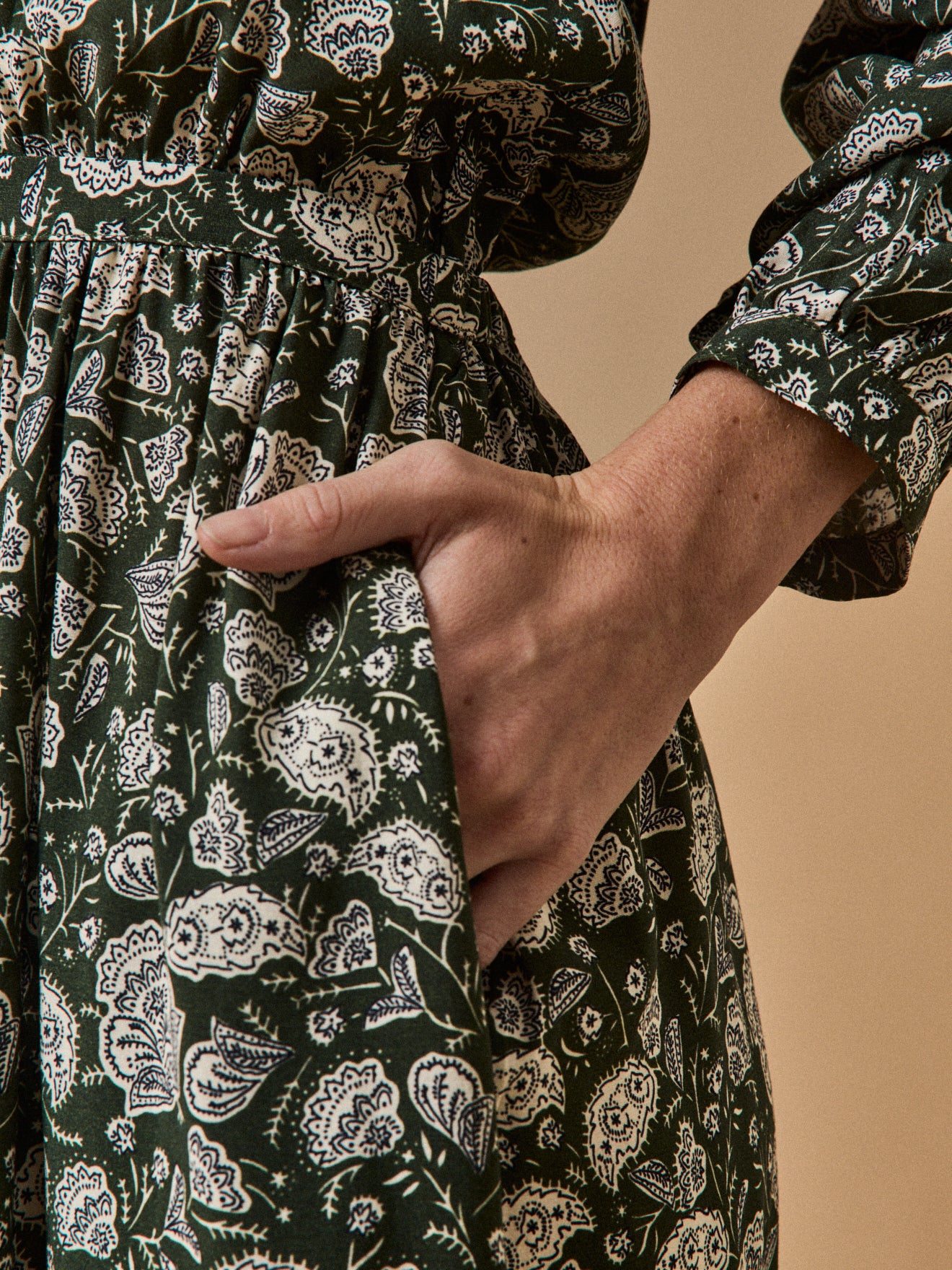 Robe mi-longue femme imprimé Lilith