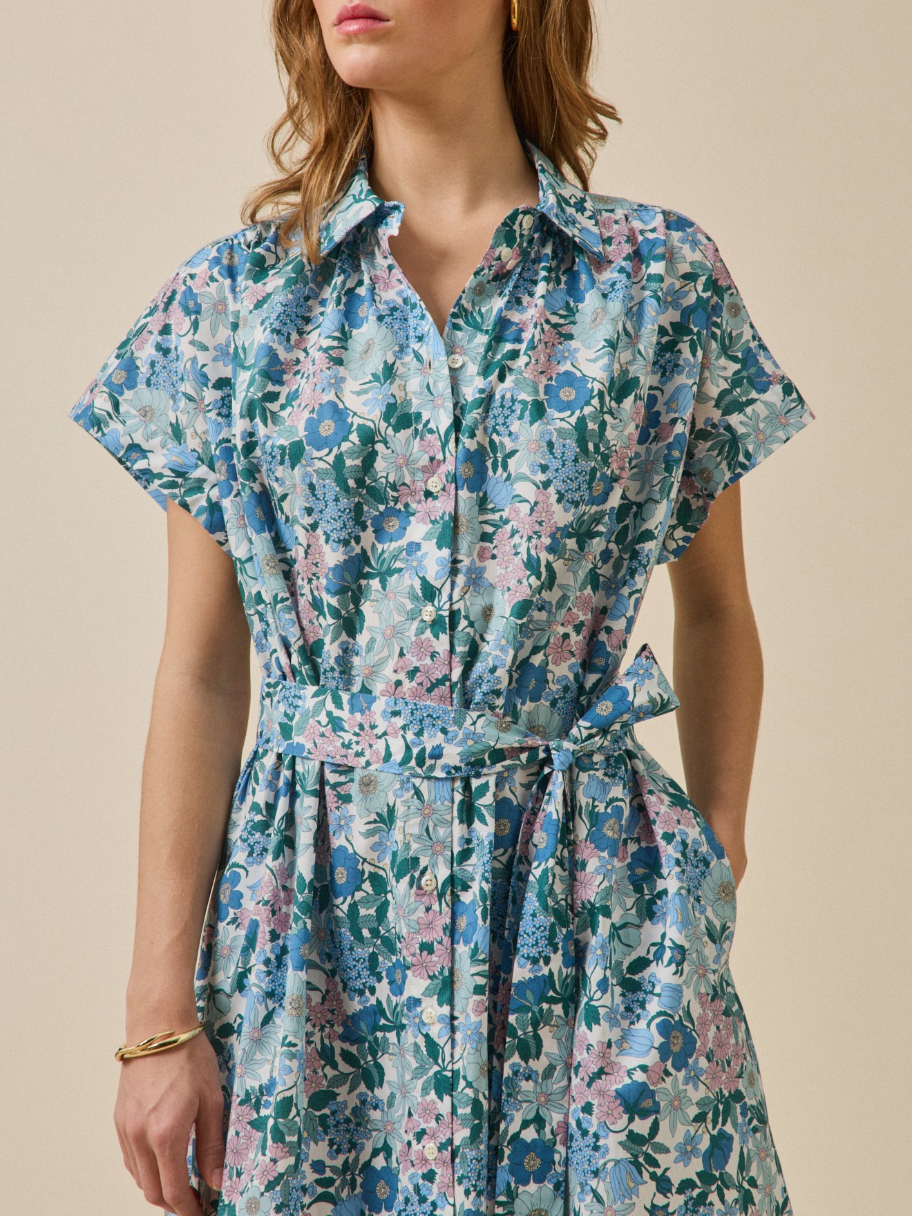 Robe sans manches femme tissu Liberty  - Limited Collection