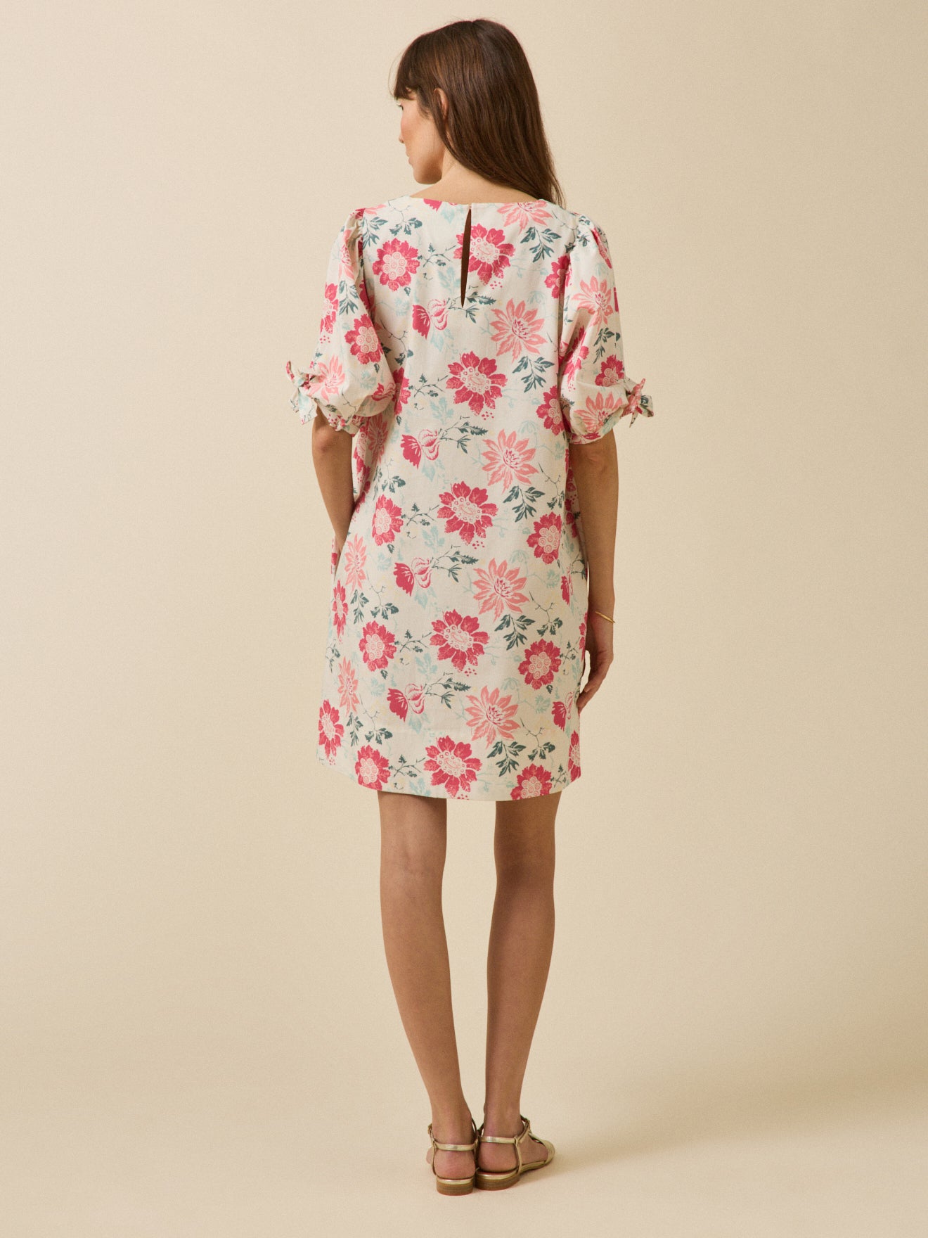 Robe courte cérémonie femme imprimé Rosala