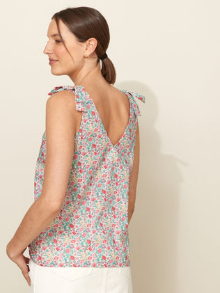Top sans manches femme - Tissu Liberty Florence May