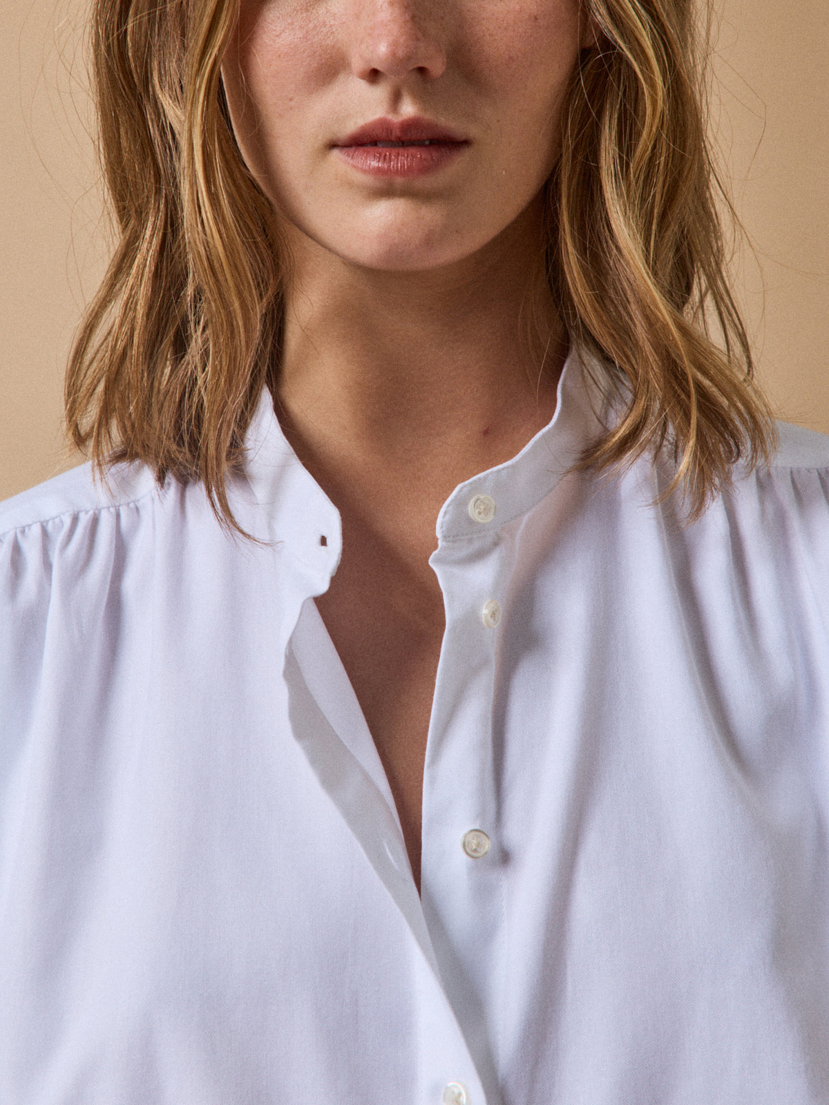 Chemise Oxford col lavallière femme coton biologique