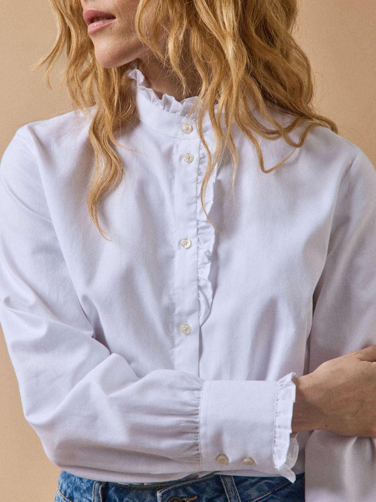 Chemise tissu Oxford coton biologique femme Emilie