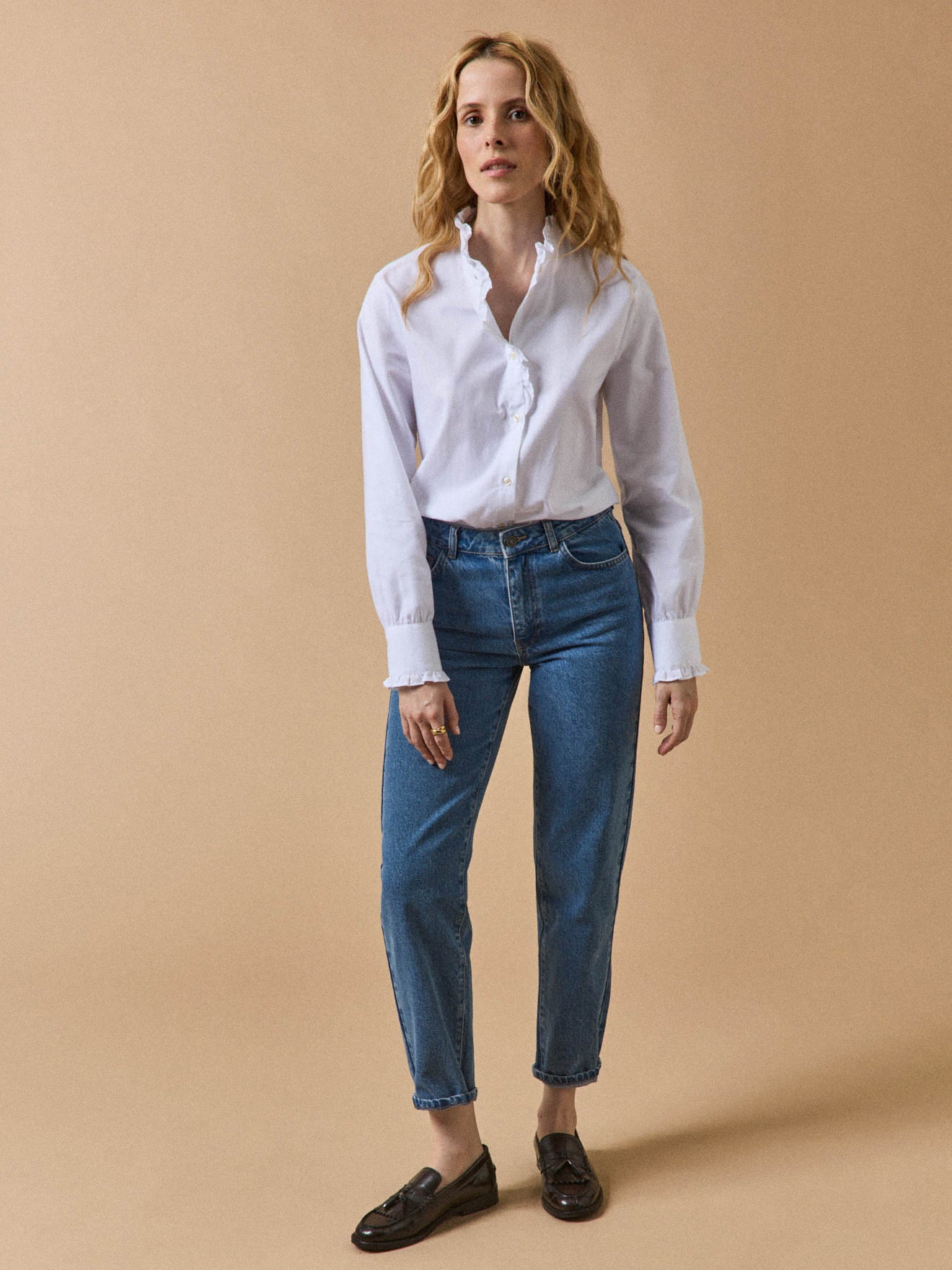 Chemise tissu Oxford coton biologique femme Emilie