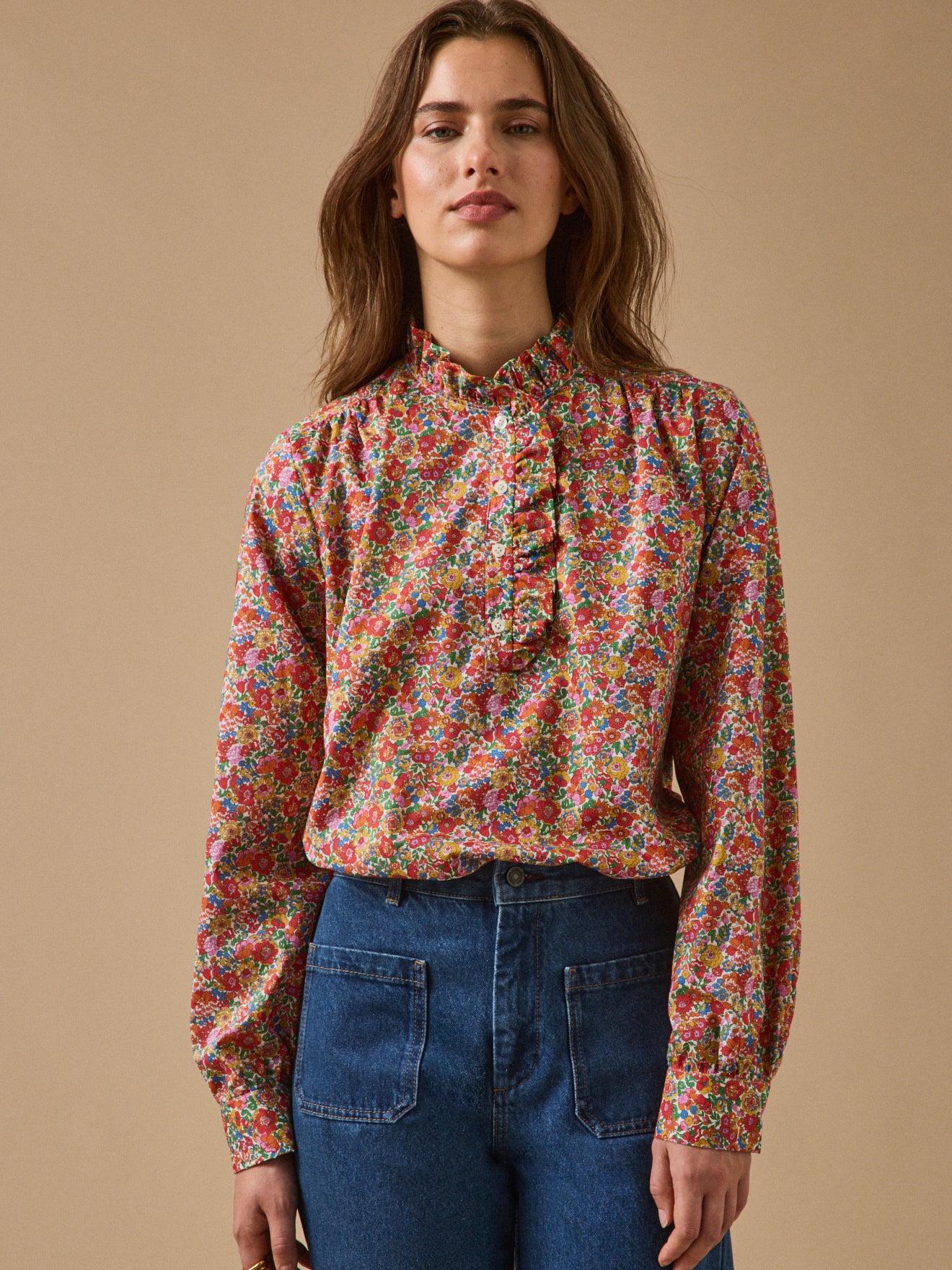 Blouse femme tissu Liberty - Coupe Noémie