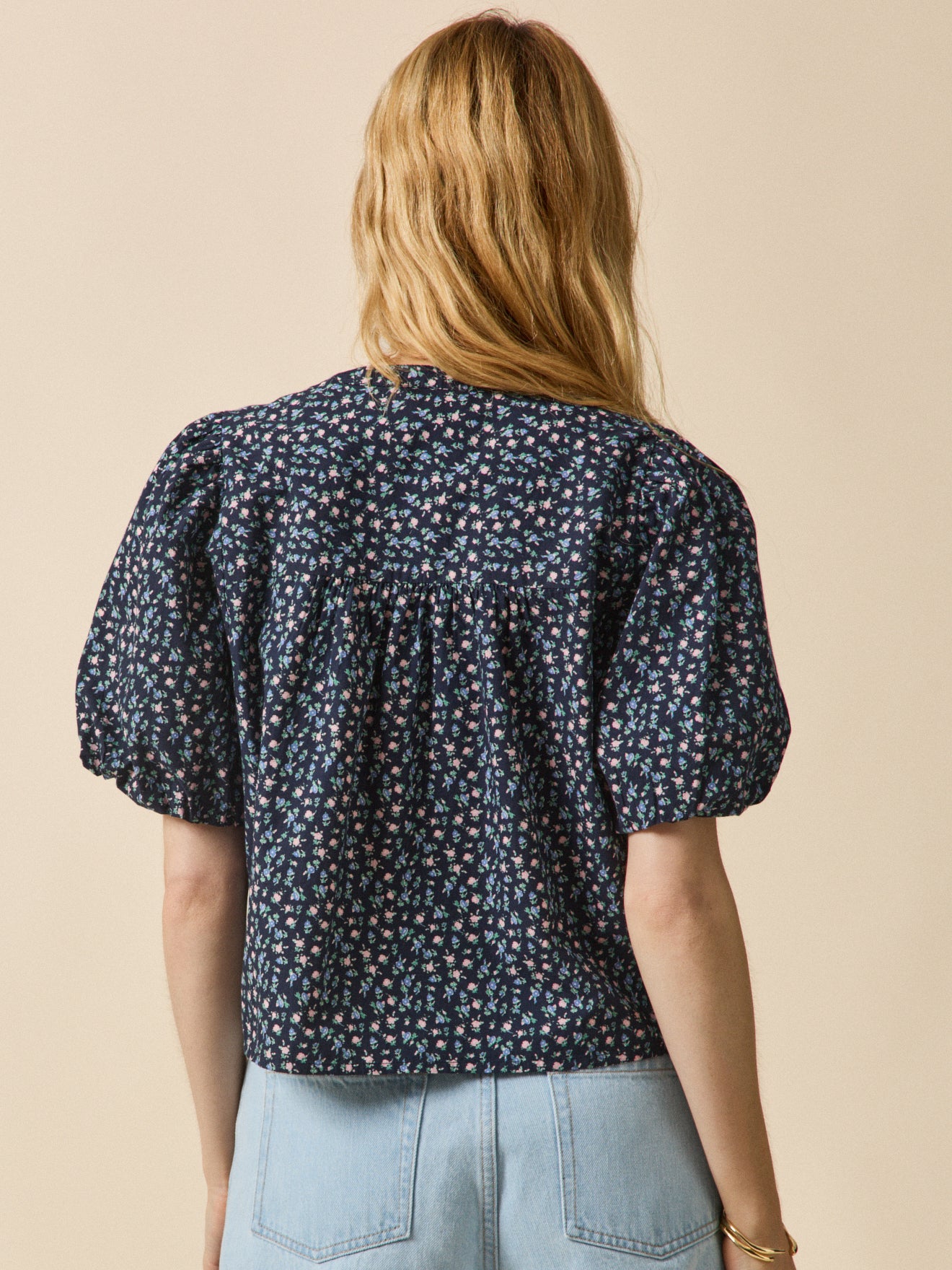 Top femme imprimé Mini Roses