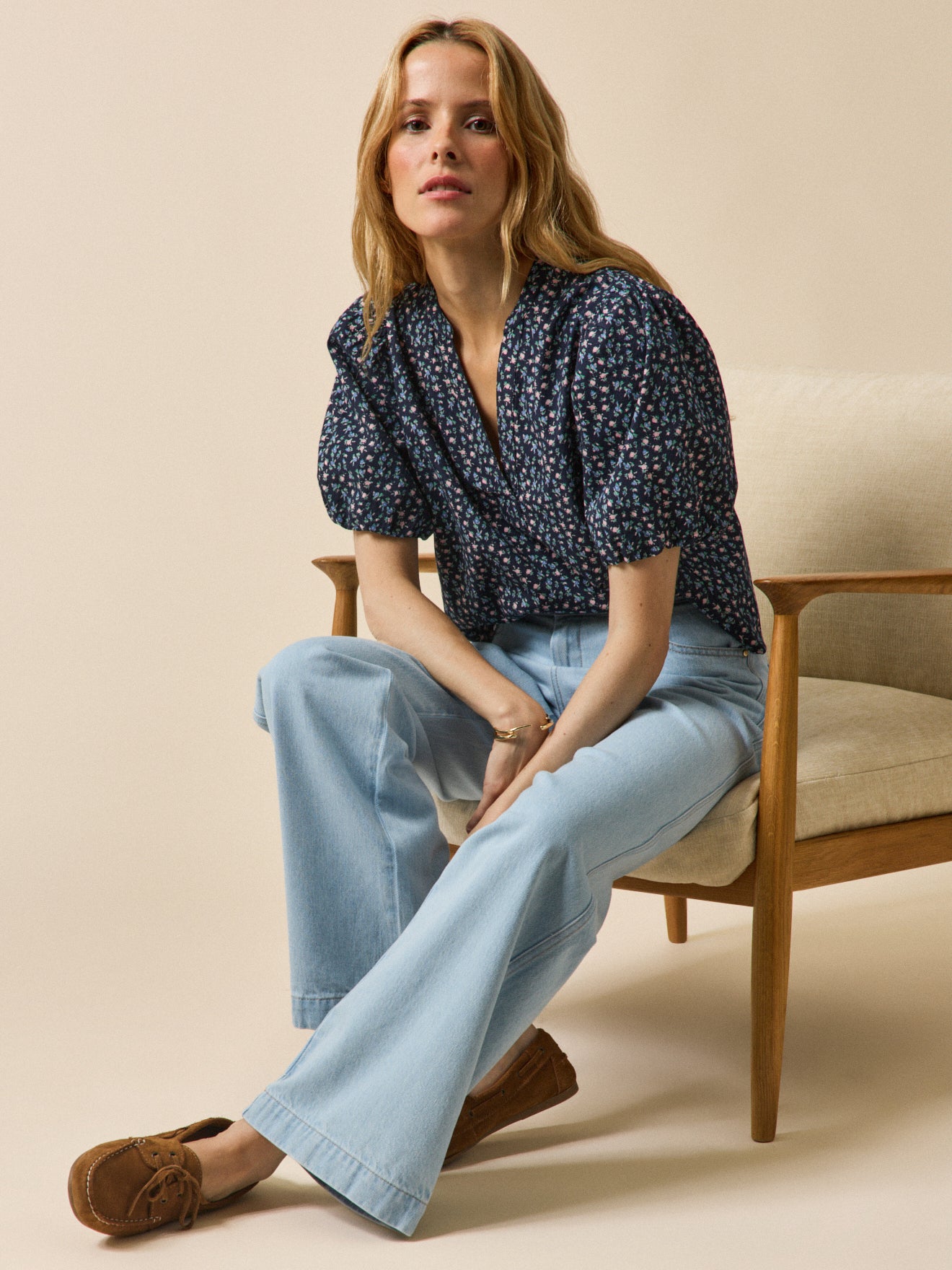 Top femme imprimé Mini Roses