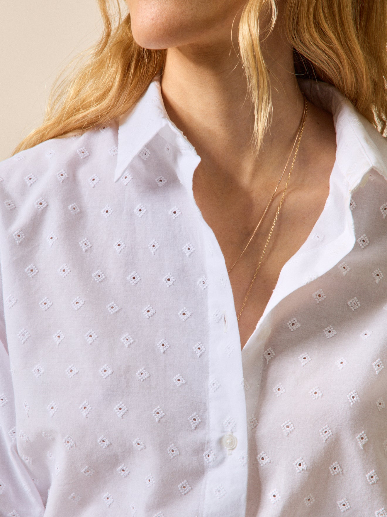 Chemise brodée - Coupe Gaby