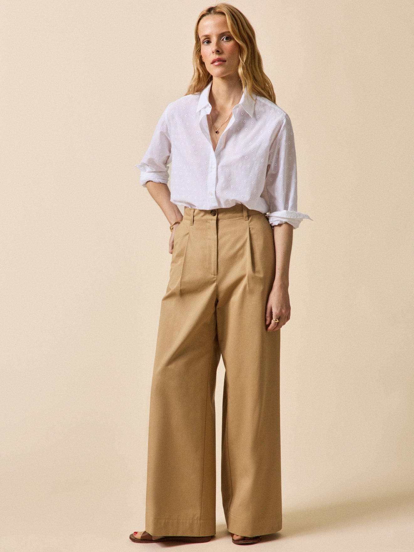 Chemise brodée - Coupe Gaby