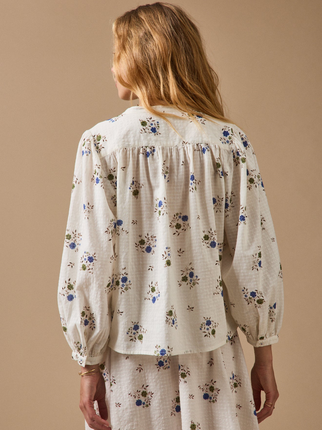 Blouse femme imprimé Rosa Blue