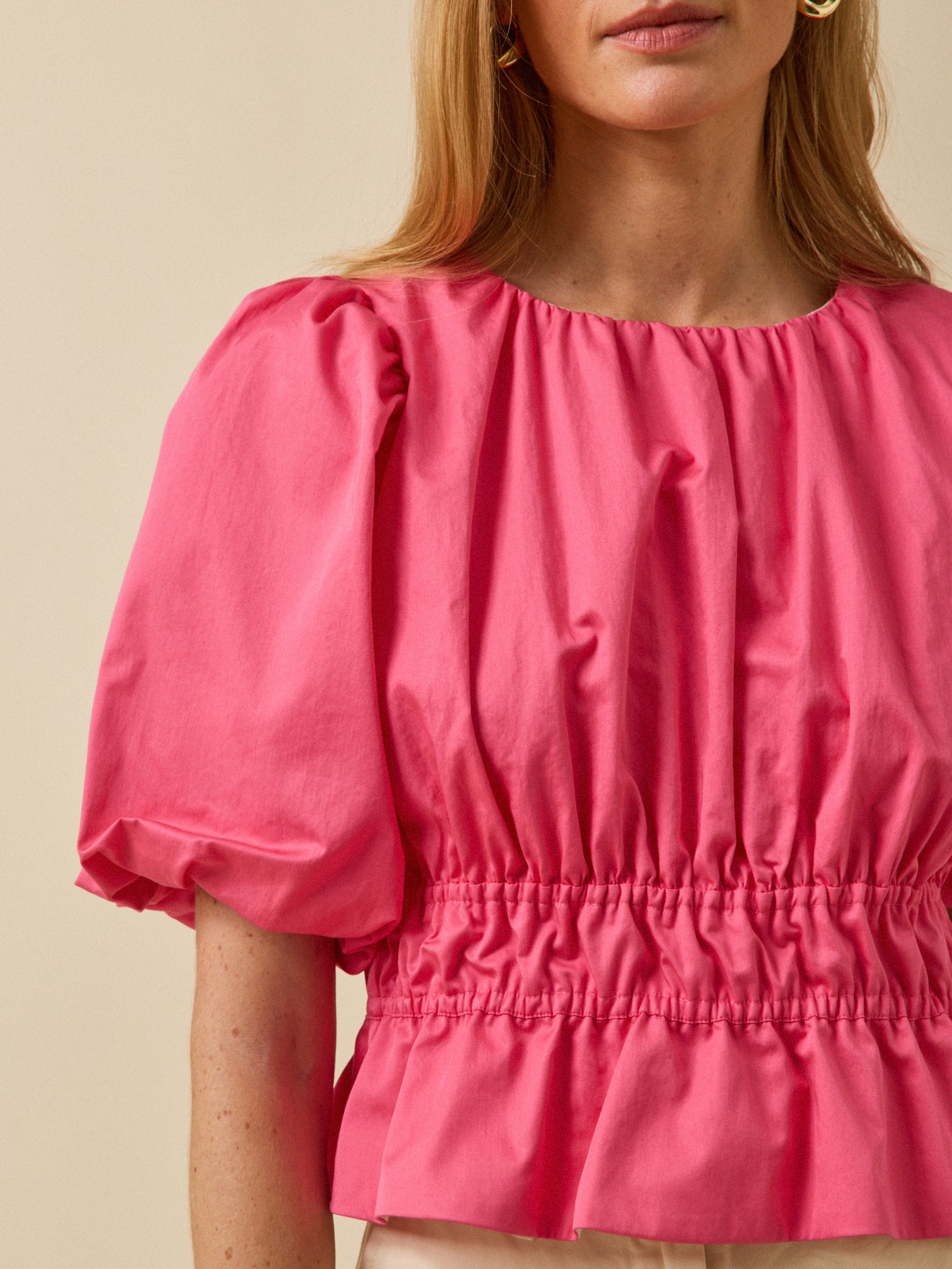 Blouse femme cérémonie popeline unie