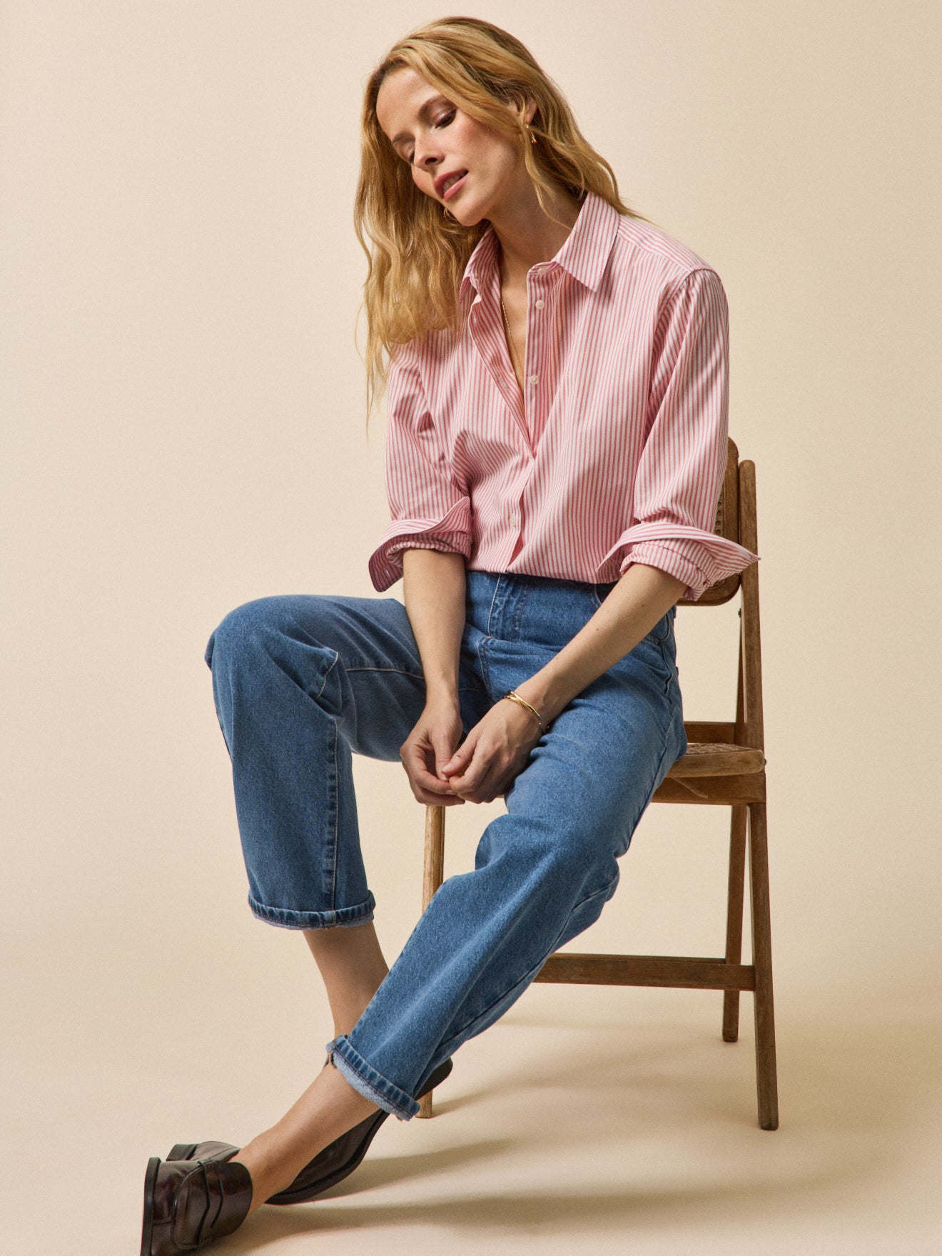 Chemise rayée femme coton biologique