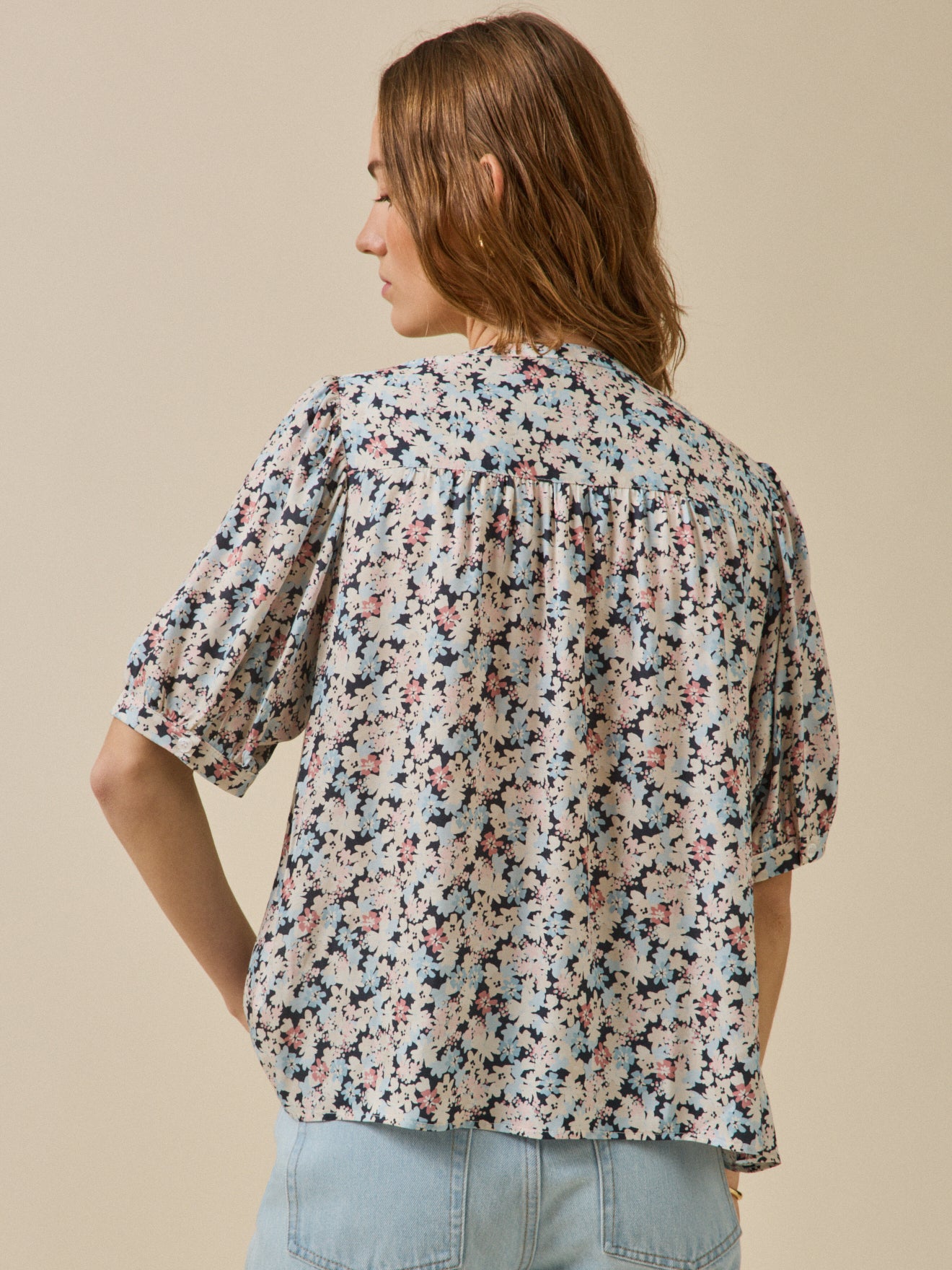 Blouse femme imprimé Fleurs Pop