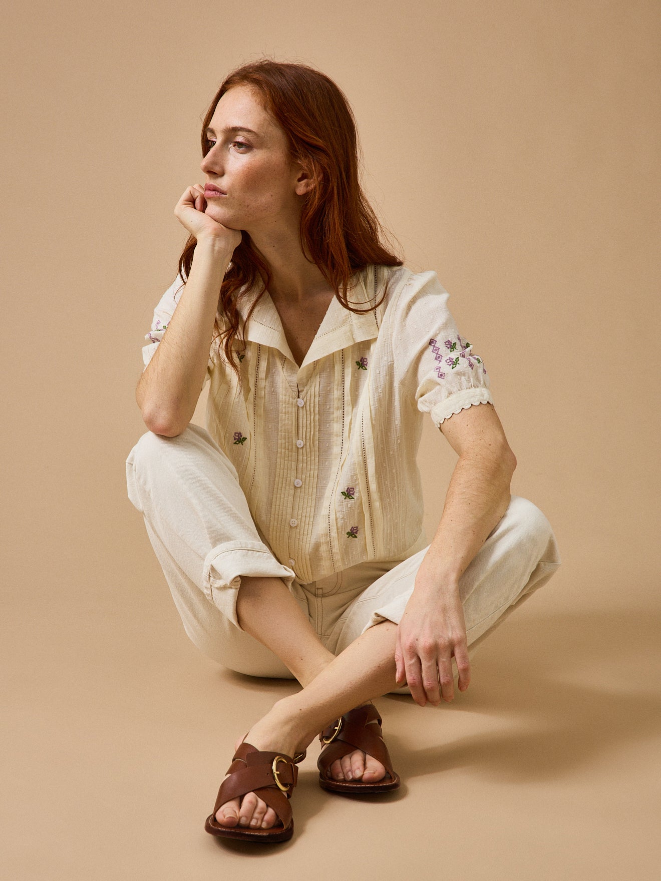 Blouse brodée Femme - CYRILLUS X EMILE & IDA