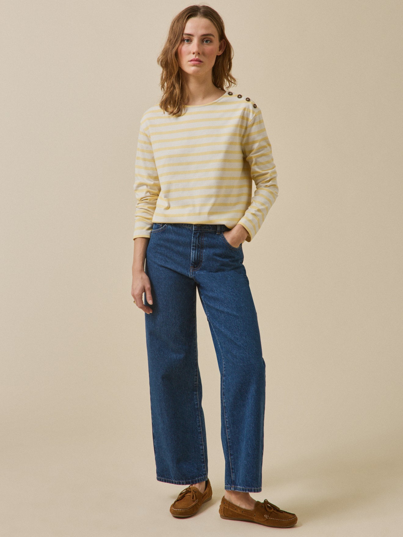 T-shirt marinière femme coton biologique