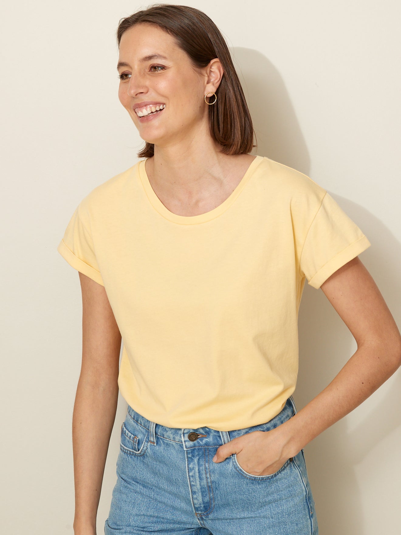 T-shirt manches courtes femme - coton biologique