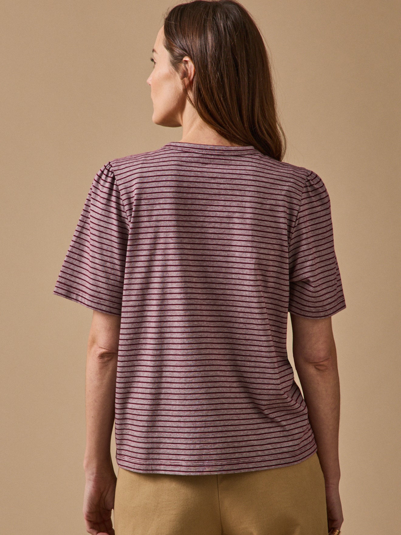 T-shirt rayé femme coton biologique
