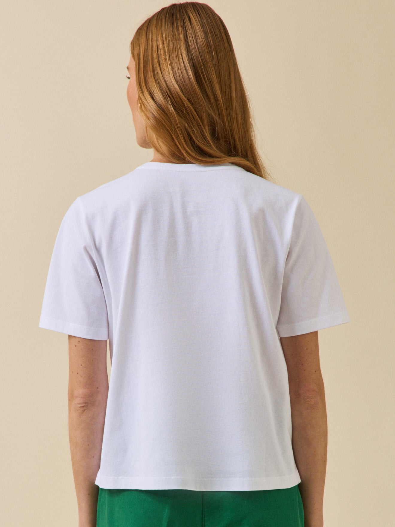 T-shirt brodé femme coton biologique