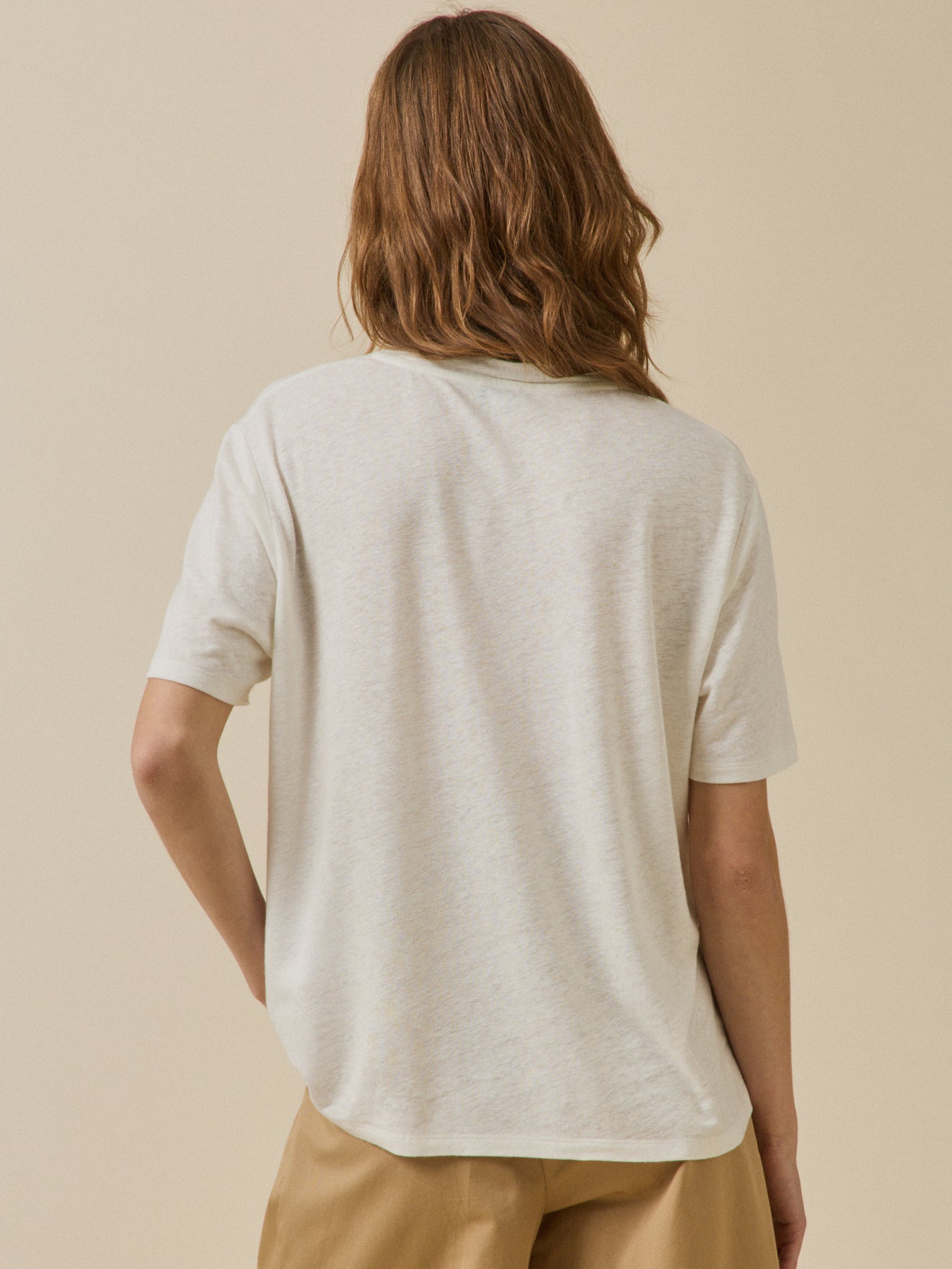 T-shirt lin et viscose femme