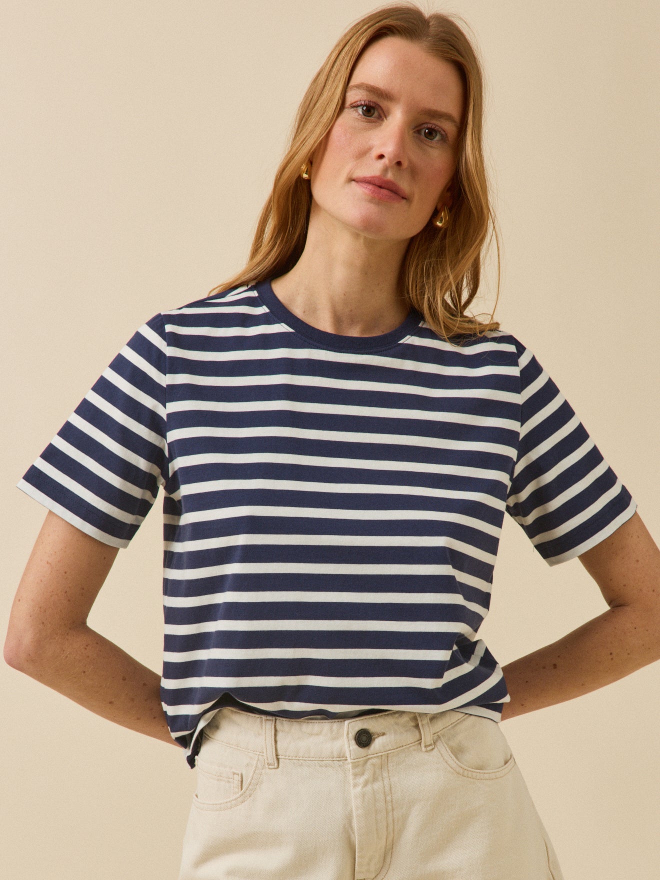 T-shirt rayé femme coton biologique