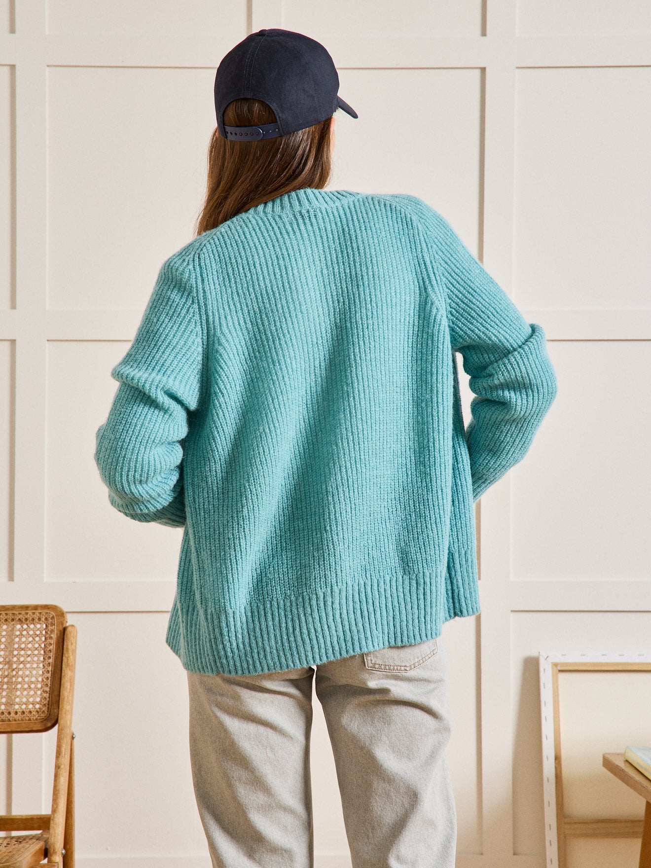 Cardigan femme avec laine, alpaga et mohair