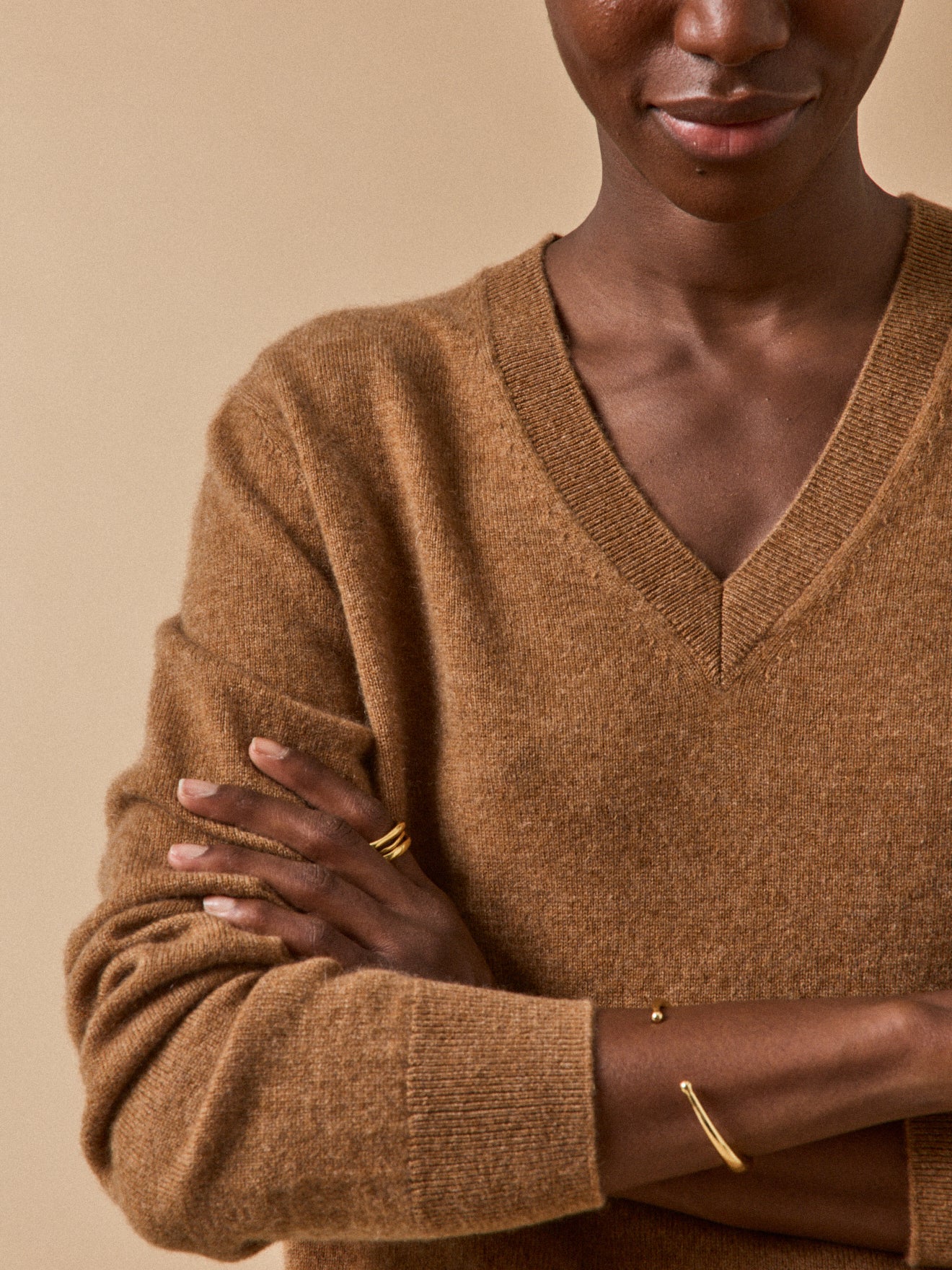 Pull col V femme - Collection Cachemire