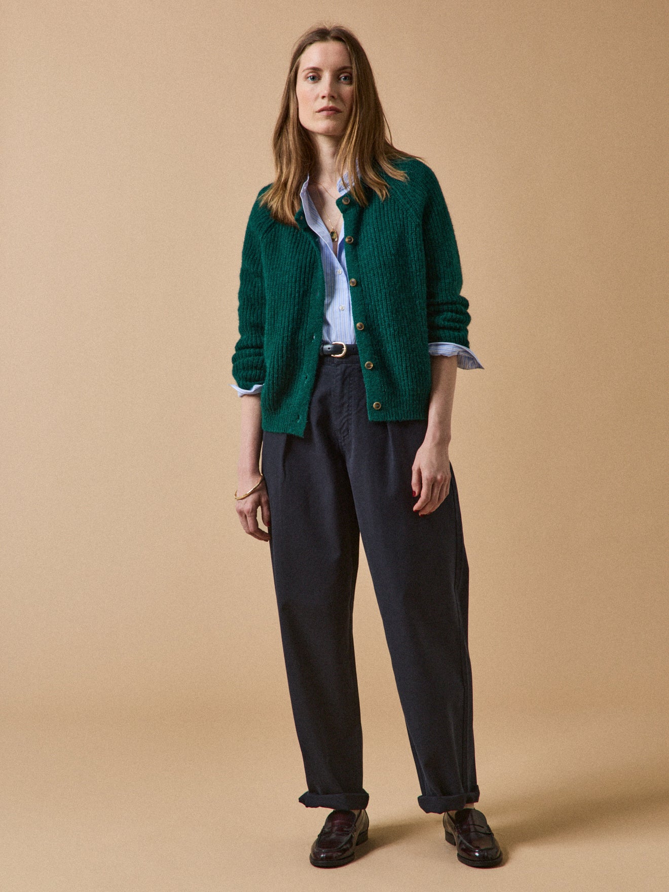 Gilet femme avec laine, alpaga et mohair