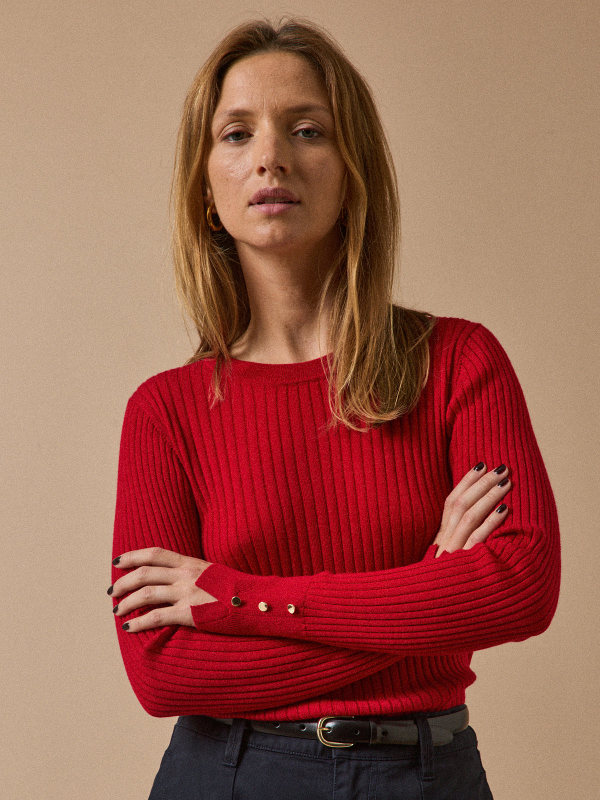 Pull chaussette maille côtelée femme laine RWS*