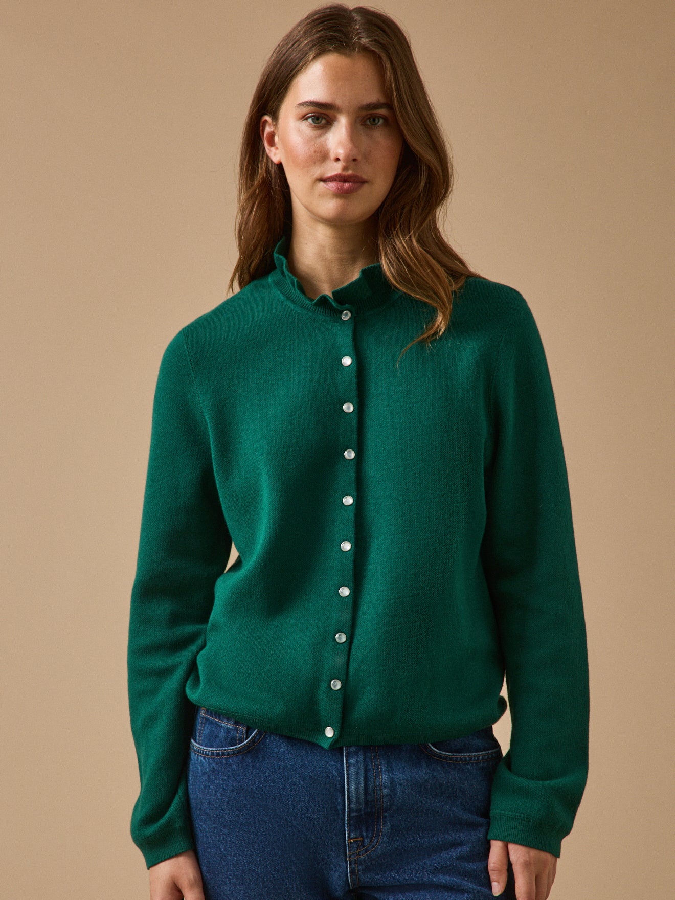 Gilet femme coton biologique et cachemire