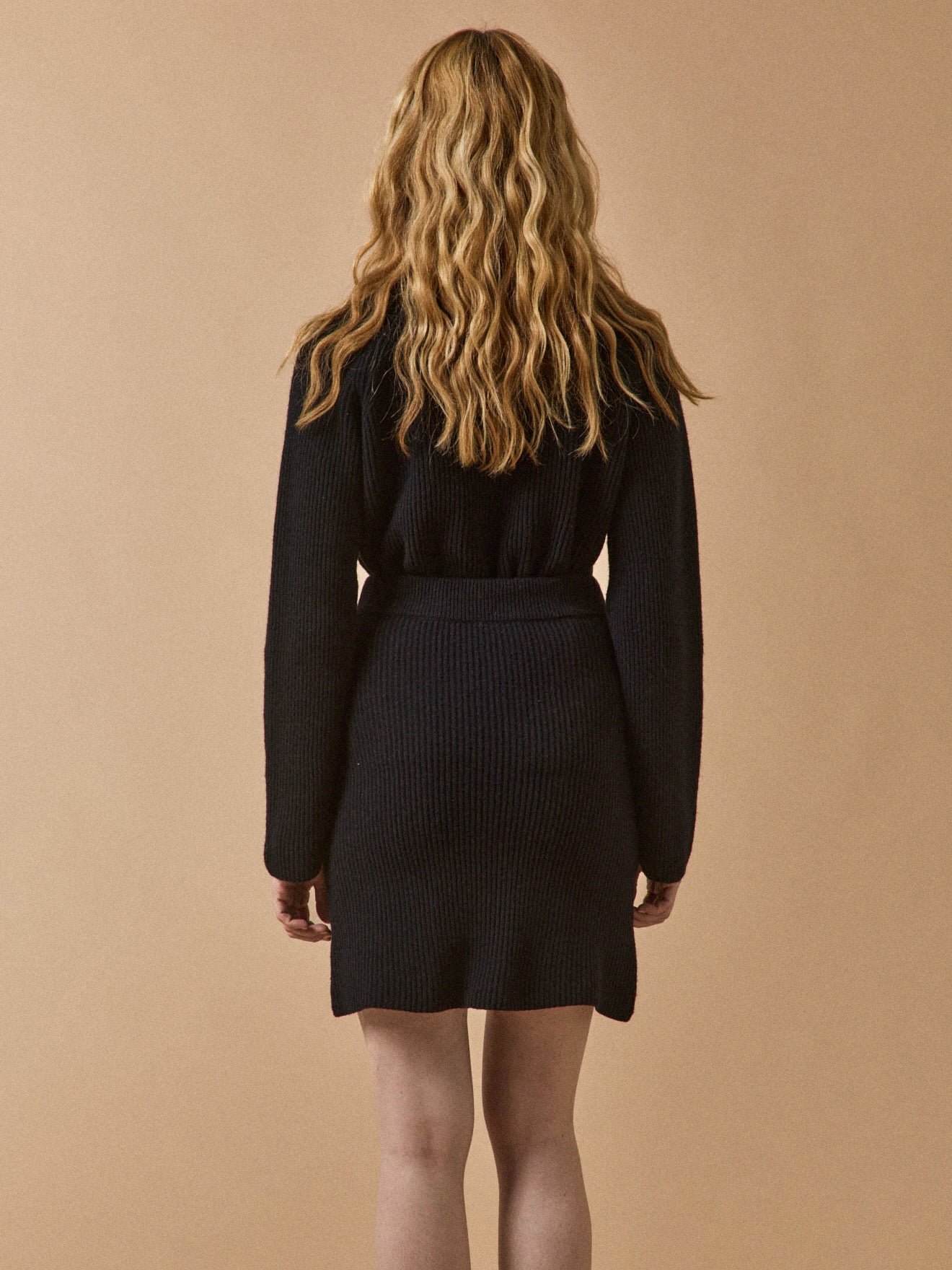 Pull maille côtelée femme laine majoritaire