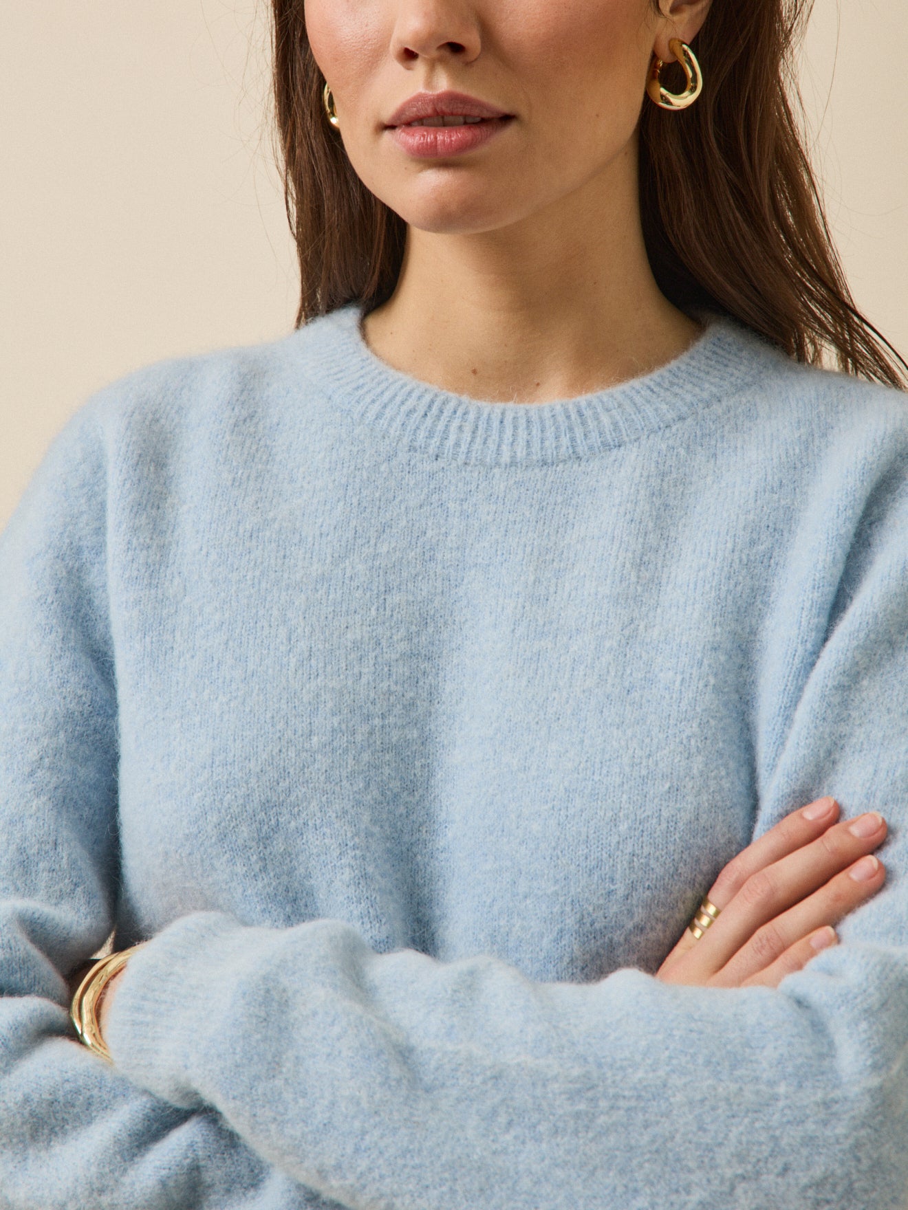 Pull femme mélange alpaga