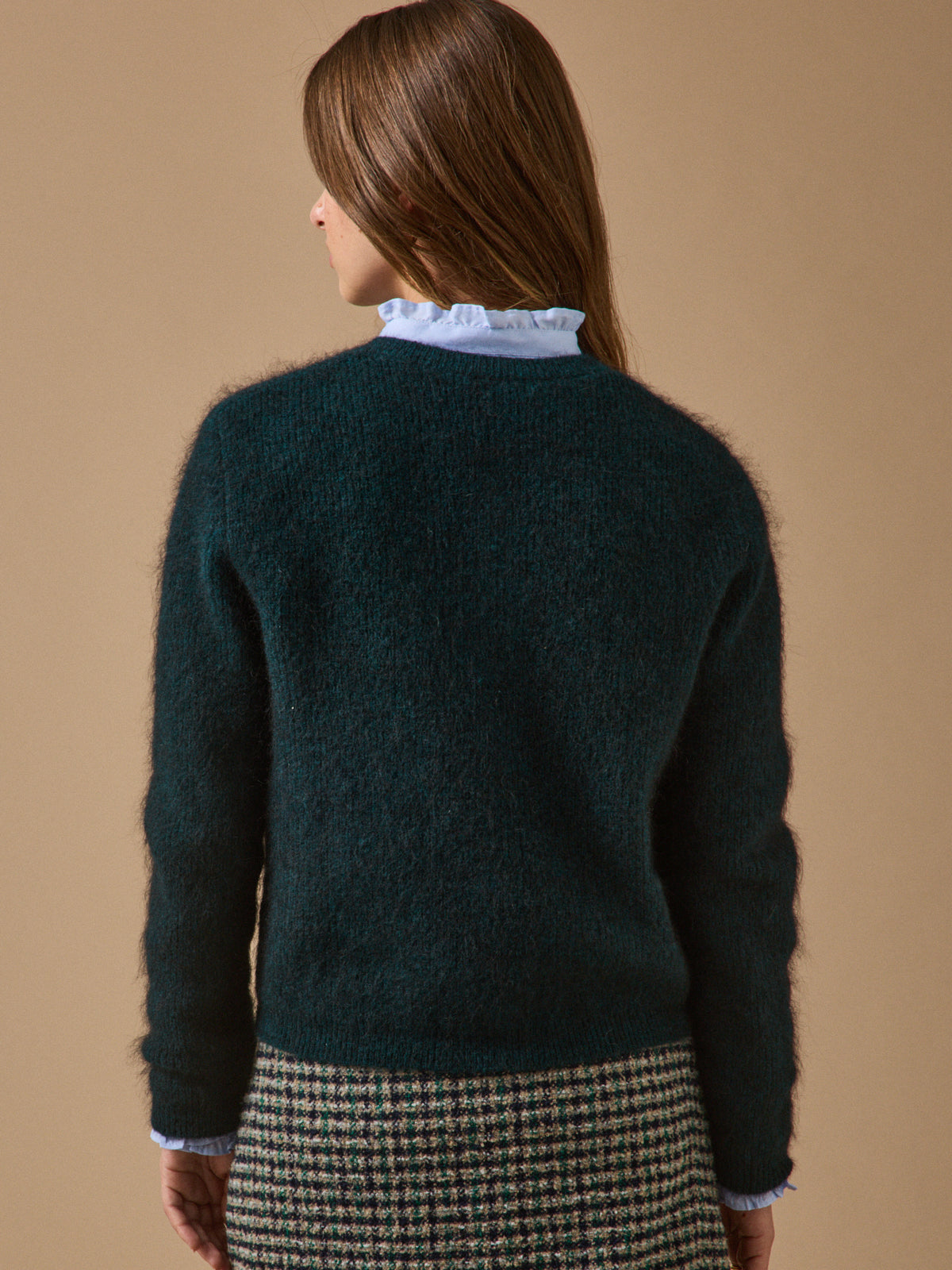 Gilet femme avec laine et mohair