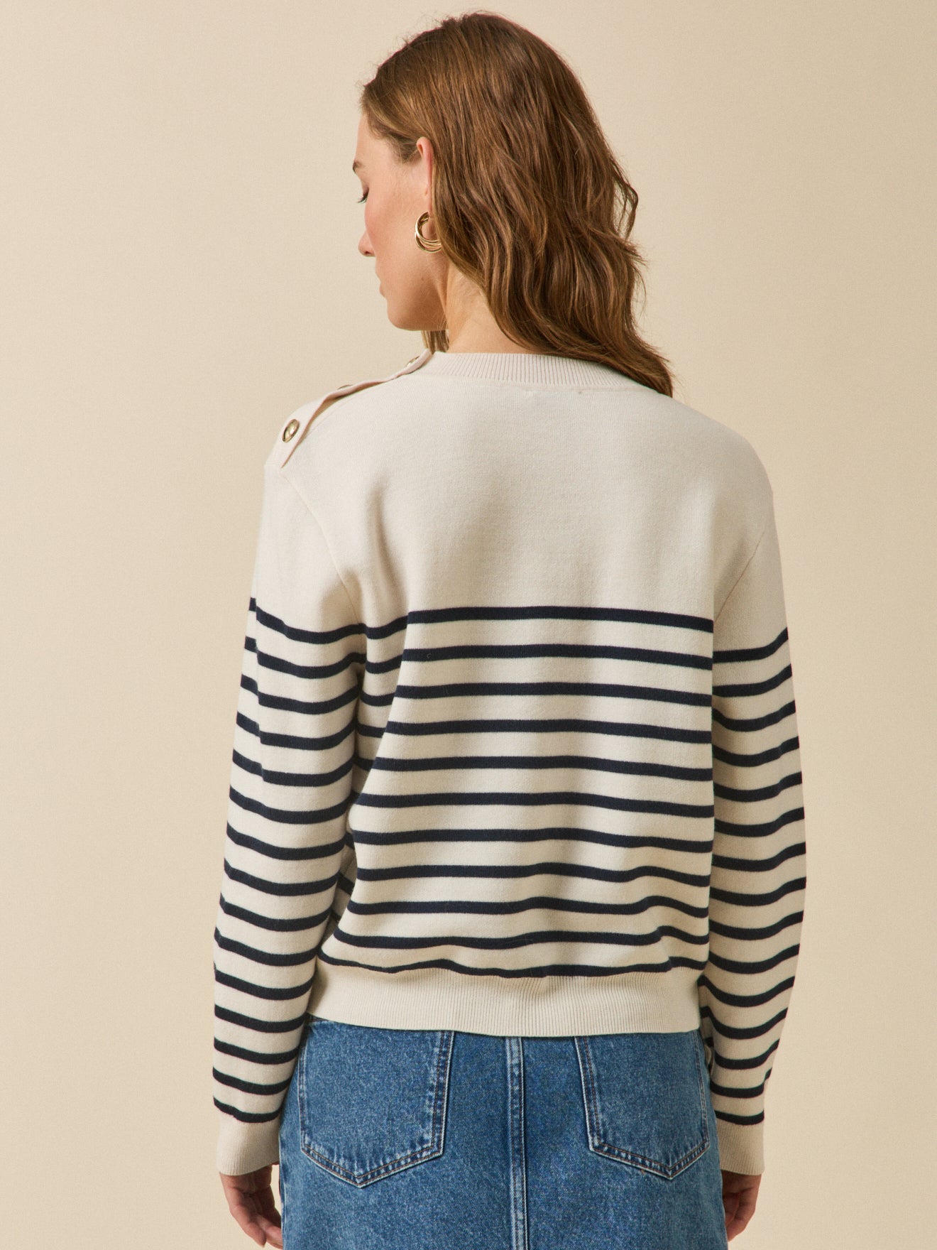 Pull marinière femme laine RWS*