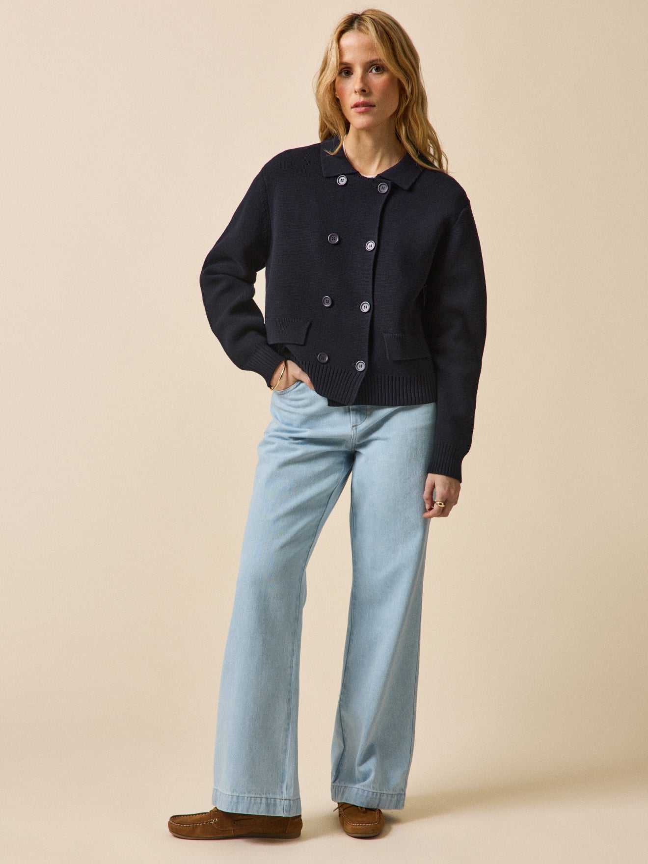 Gilet caban femme coton biologique