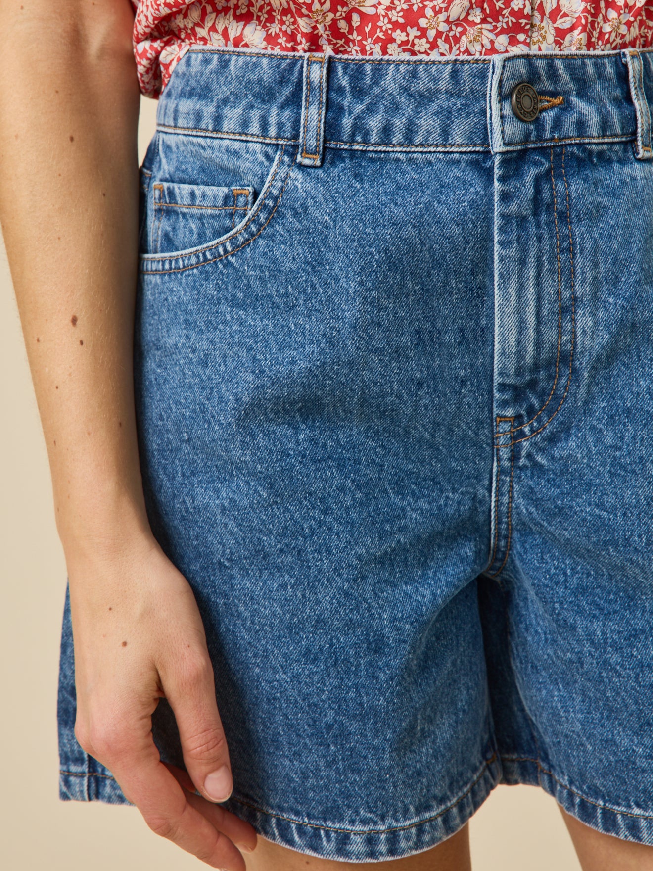Short jean femme coton biologique