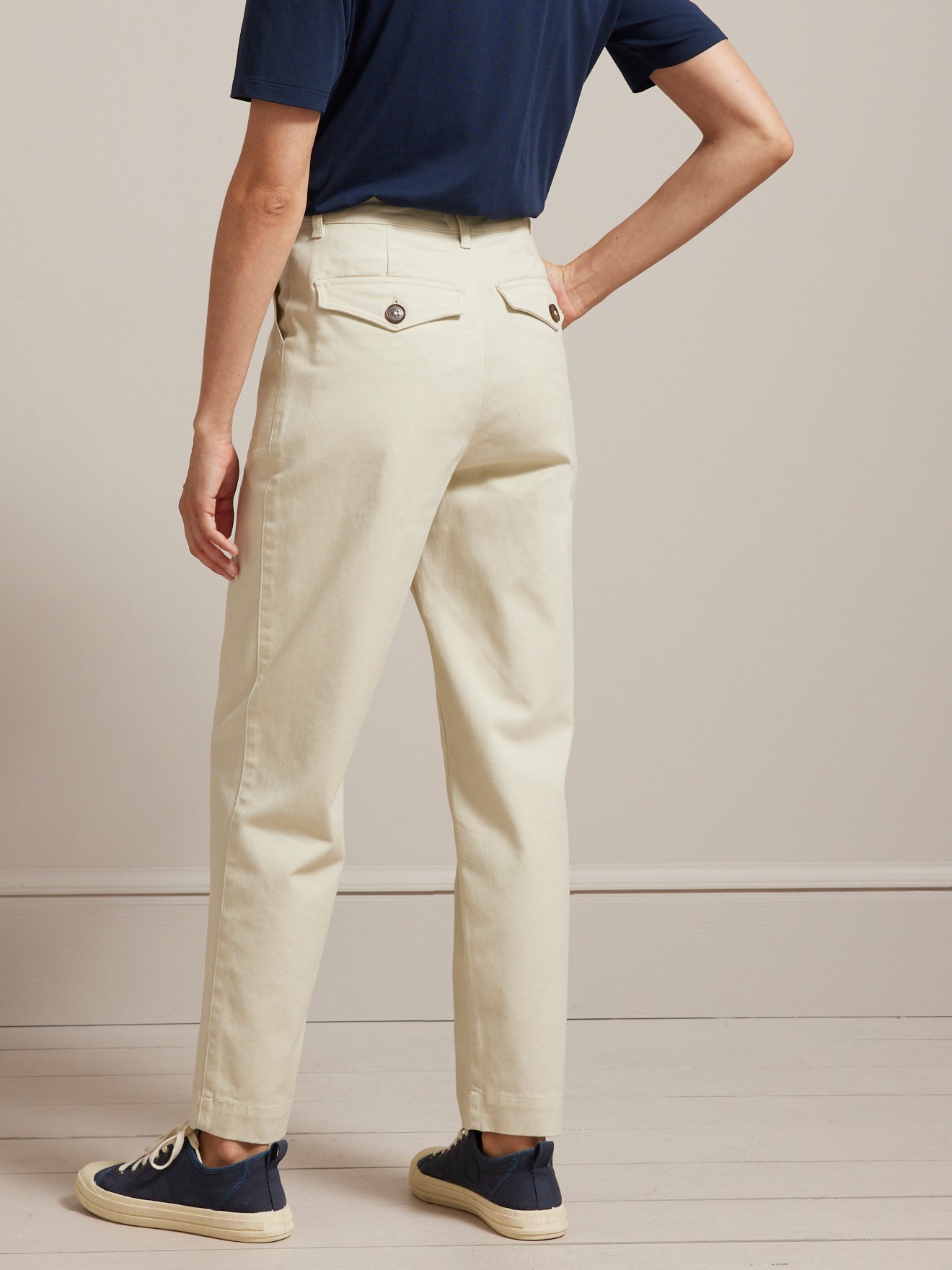 Pantalon cargo coton stretch femme Inès