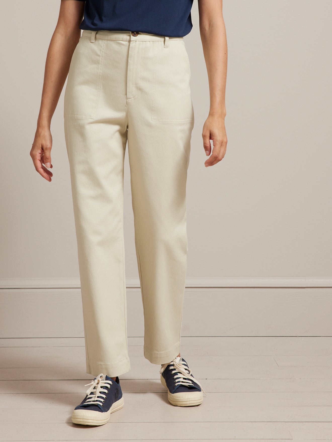 Pantalon cargo coton stretch femme Inès